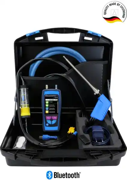 Systronik Bluelyzer ST Allrounder Set: Yüksek Hassasiyetli Çok Fonksiyonlu Gaz Analizörü