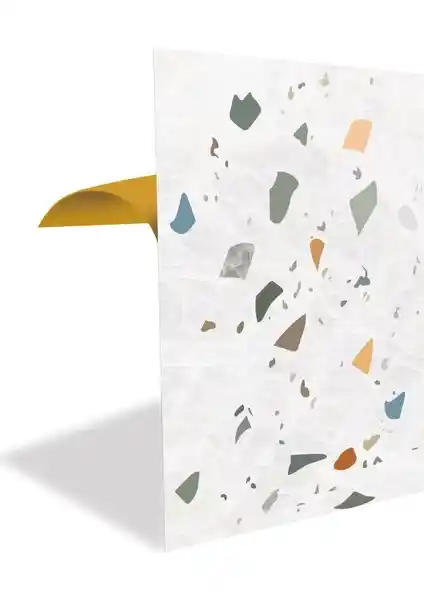 Tink Kendinden Yapışkanlı Terrazzo Desenli PVC Panel ile Modern ve Kolay Dekorasyon Çözümü