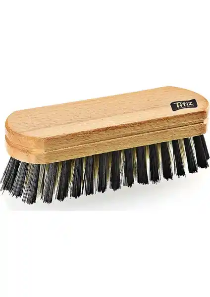 Titiz Ahşap Mini Elbise Fırçası Günlük Giyim Bakımı İçin Şık ve Dayanıklı Temizlik Aracı
