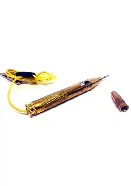 Üstün Sarı Oto Elektrik Kontrol Sigorta Test Kalemi Metal 12V - Güvenilir Araç Bakım Aracı