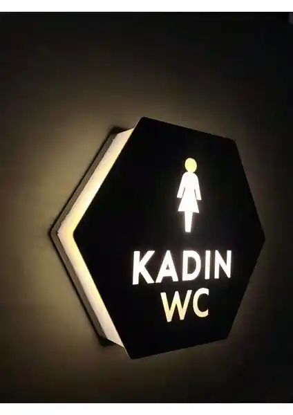 Yönline Serisi Işıklı Kan WC Yönlendirme Tabelası Modern ve Dayanıklı Tasarım Çözümü