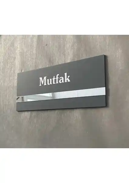 Yönline Soft Seri Minimal Pleksi Mutfak Kapı İsimliği ile Şık ve Dayanıklı Kurumsal Çözüm