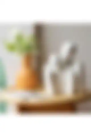 Estetik ve Fonksiyonellik Sunan LINECRAFT Kadın Erkek Beyaz Dekoratif Biblo Seti