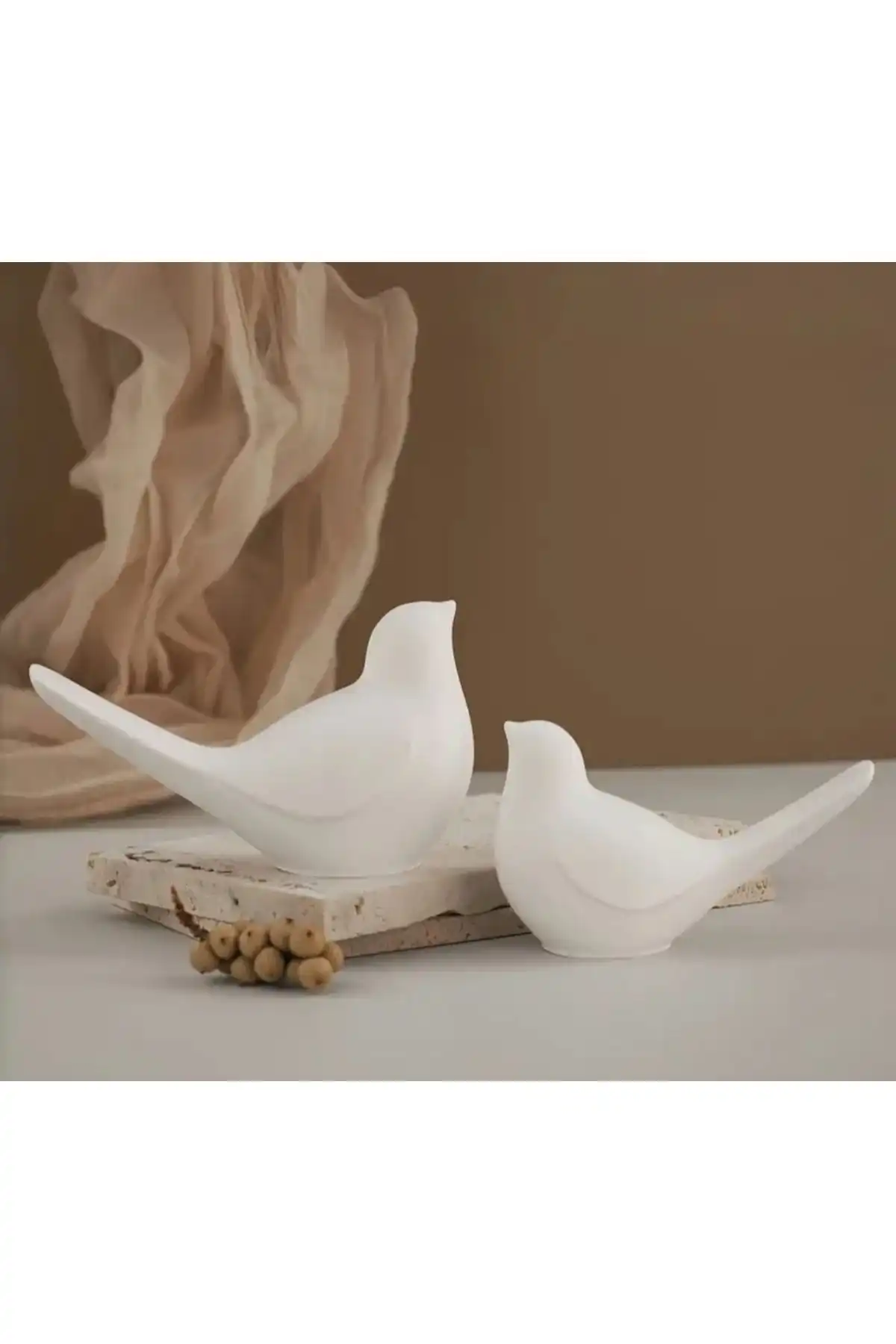 Minima Art Studio Dekoratif Kuş Biblo Seti ile Şıklığı Yakalayın