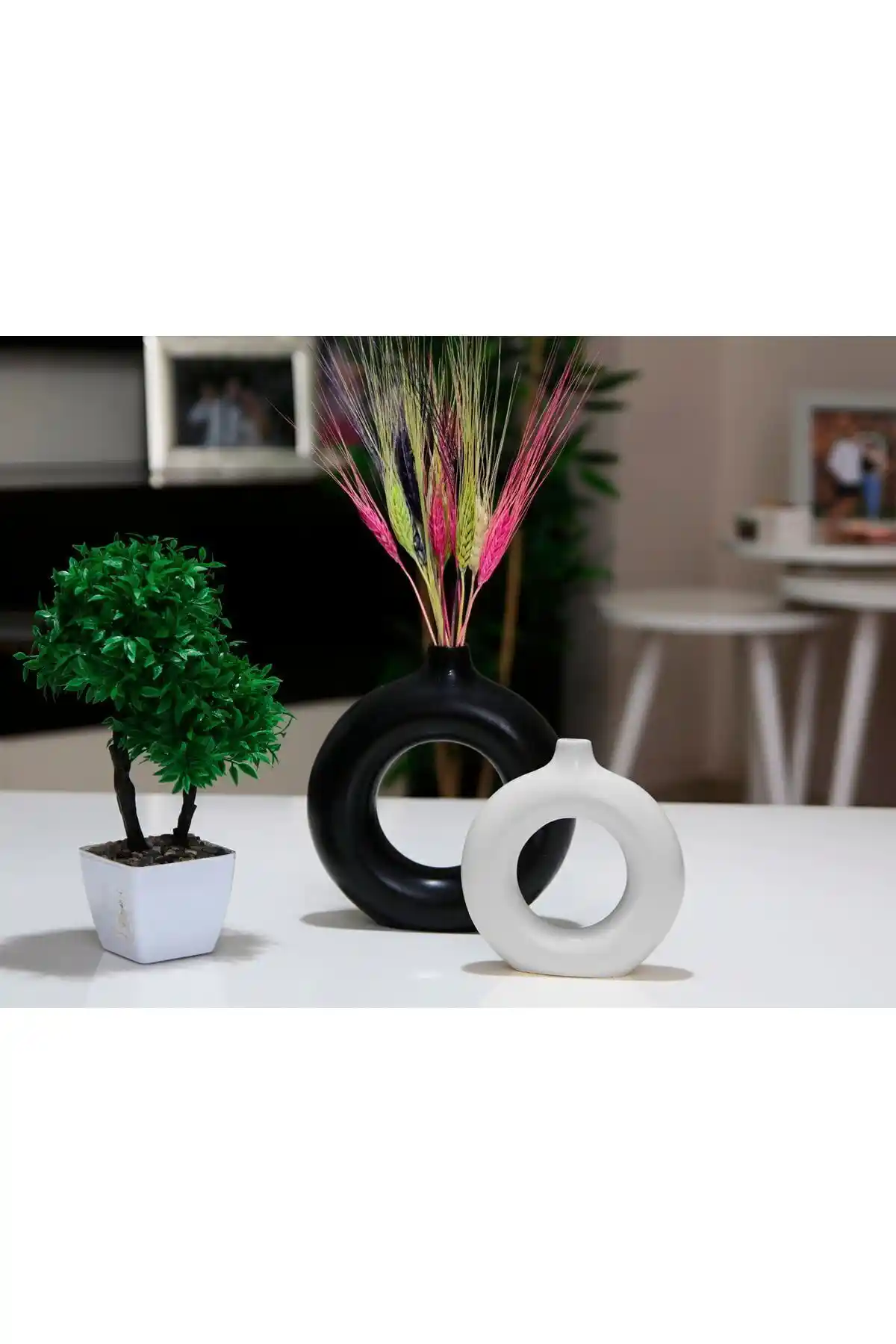 Stonnish Halka Vazo Dual Color Serisi ile Modern Dekorasyon