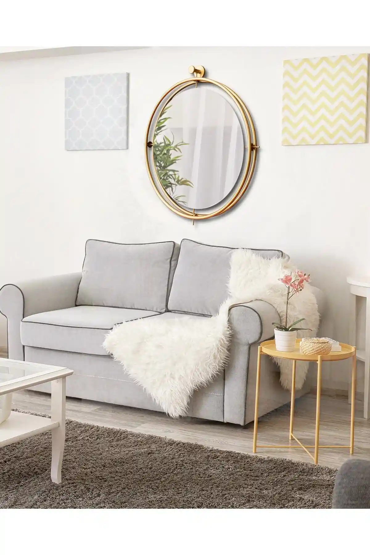 Mgs Ayna Tinatti Dekoratif Aynası: Modern ve Fonksiyonel Banyo Çözümü