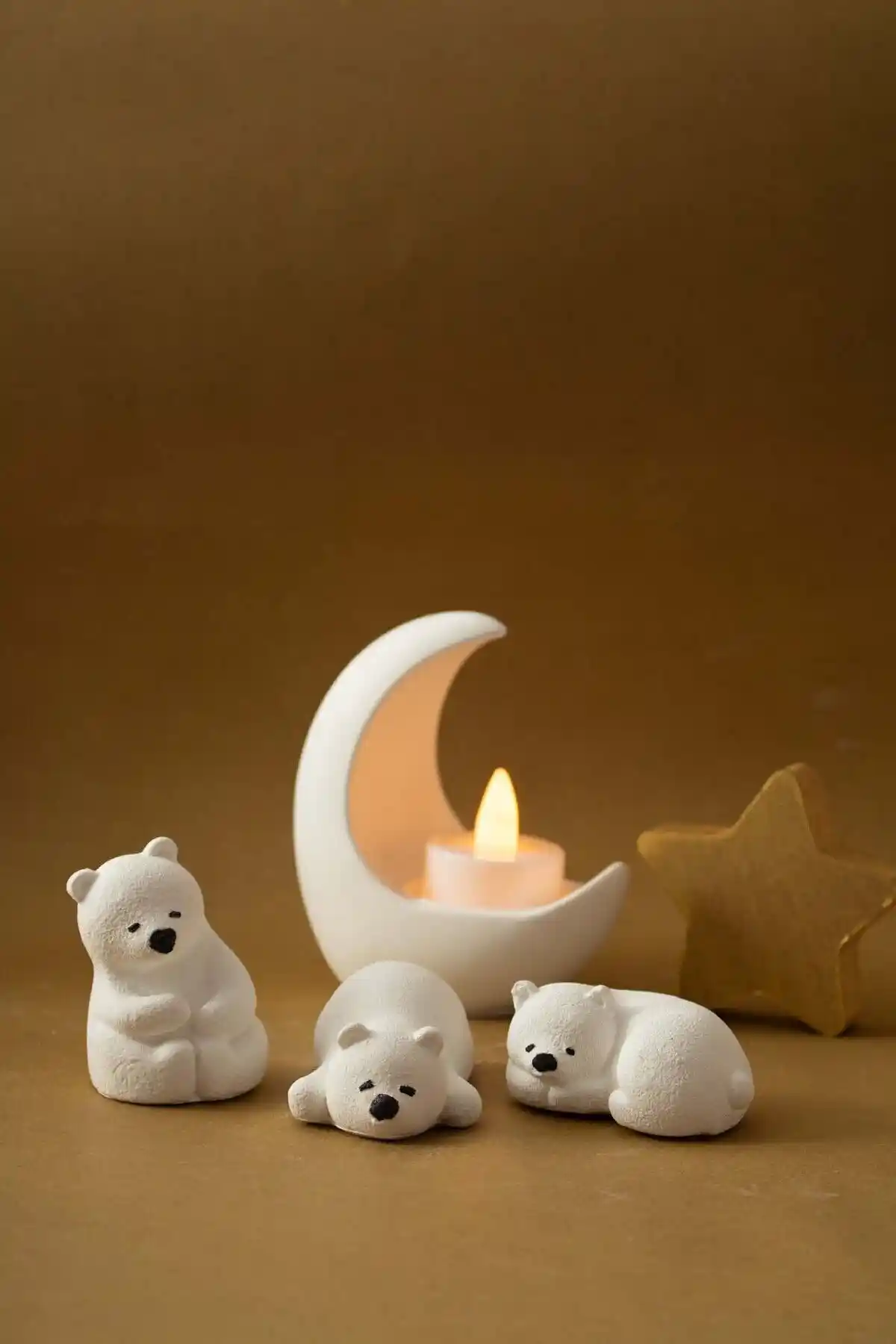 NocheLuz Üçlü Kutup Ayısı Set: Estetik ve Fonksiyonel Bir Dekorasyon Çözümü