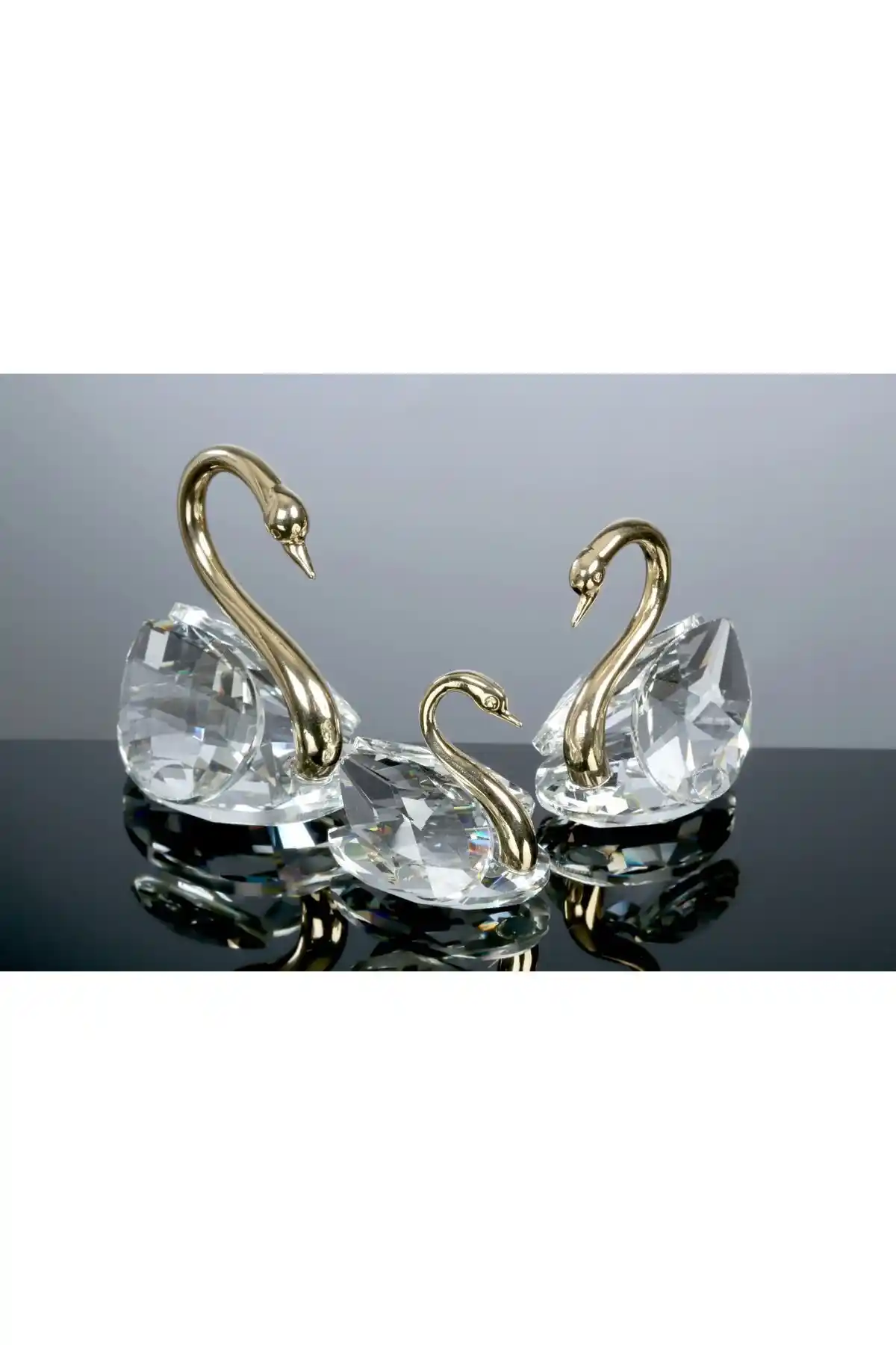 Beliz HOMEMETAL Boyunlu 3’lü Dekoratif Kuğu Seti ile Eşsiz Bir Dekorasyon Deneyimi