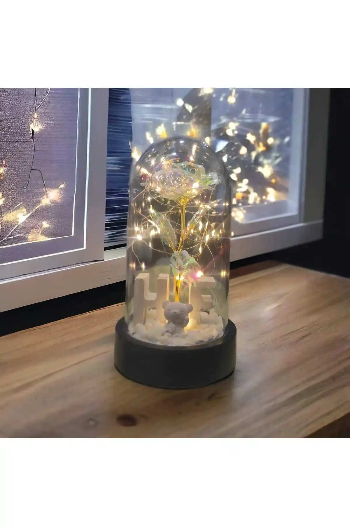 HKM Hobim'den Sevgililer ve Anneler Günü İçin Özel Harfli Dekoratif Gül Fanusu