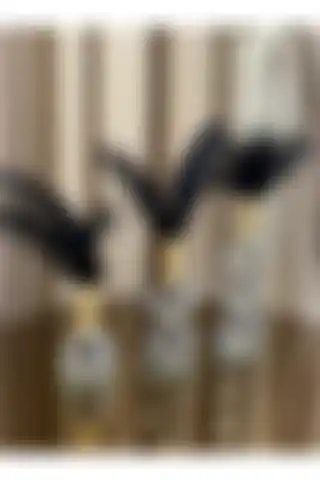 Housess 3'lü Siyah Tüylü Gold Kristal Top Tüylük Dekor Biblo Süs Açıklaması ve Yorumları