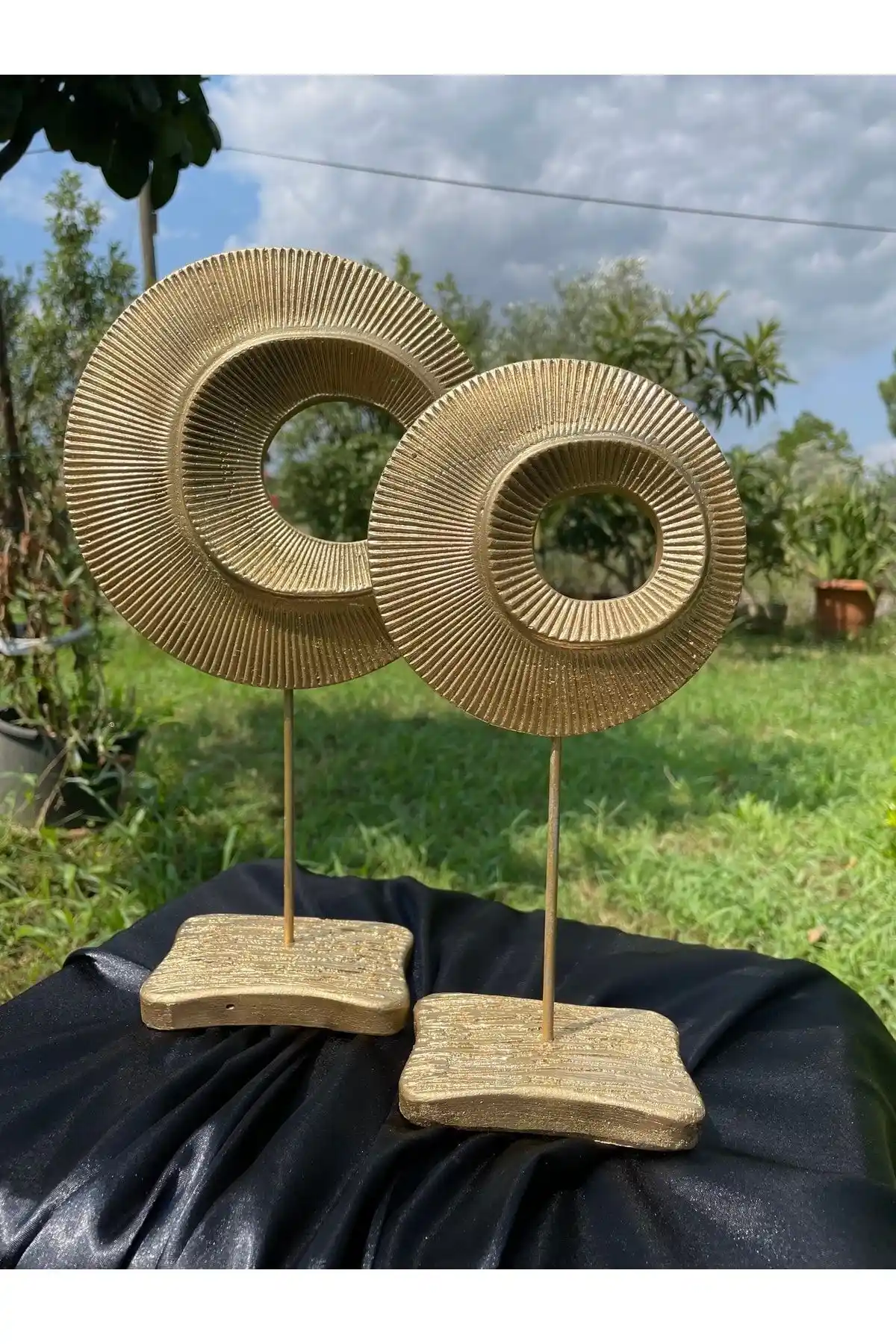 Migasan2 Şık Dekoratif Altın Renk Halkalar ile Modern Mekanlarınızı Süleyin