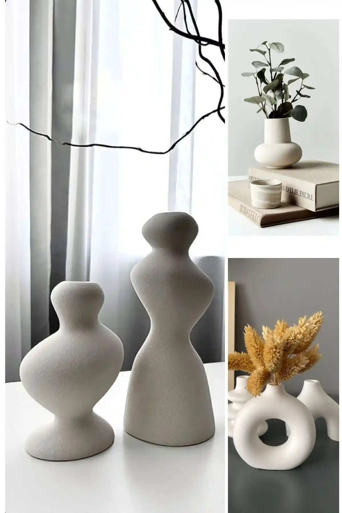 Muffag 3'lü Set: Minimalist ve Estetik Ev Dekorasyonunda Çarpıcı Bir Seçenek