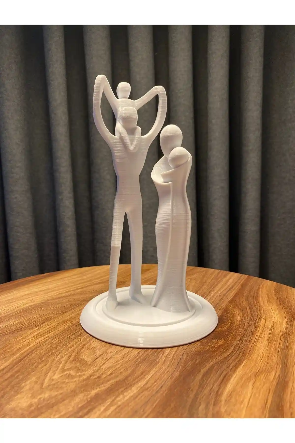 Root Made Anne Baba Çocuklar Biblosu: Aile Temalı Modern Dekoratif Obje