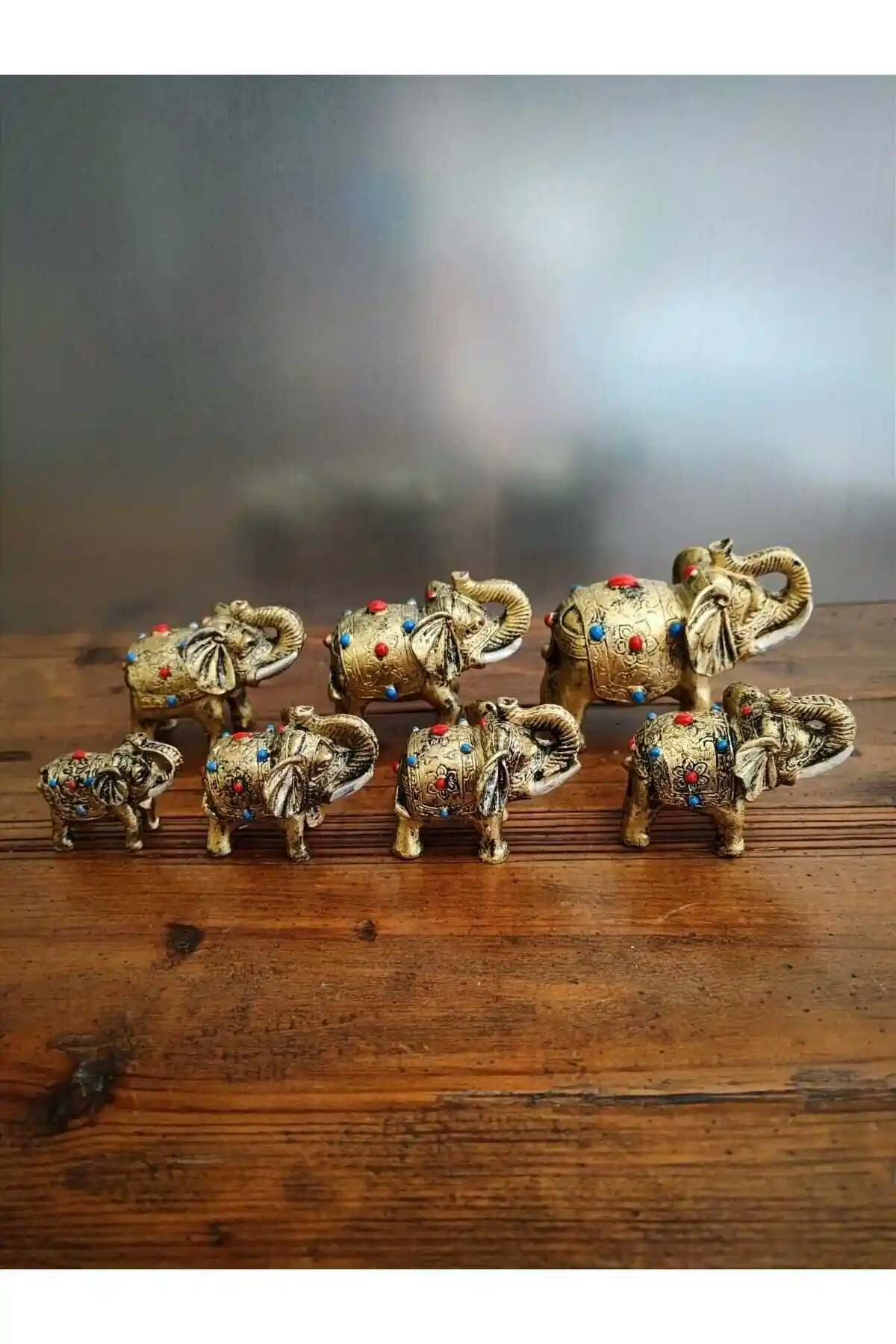 Yörük Tasarım 7'li Bereket Filleri Biblo: Geleneksel Tasarımın Estetik Hali