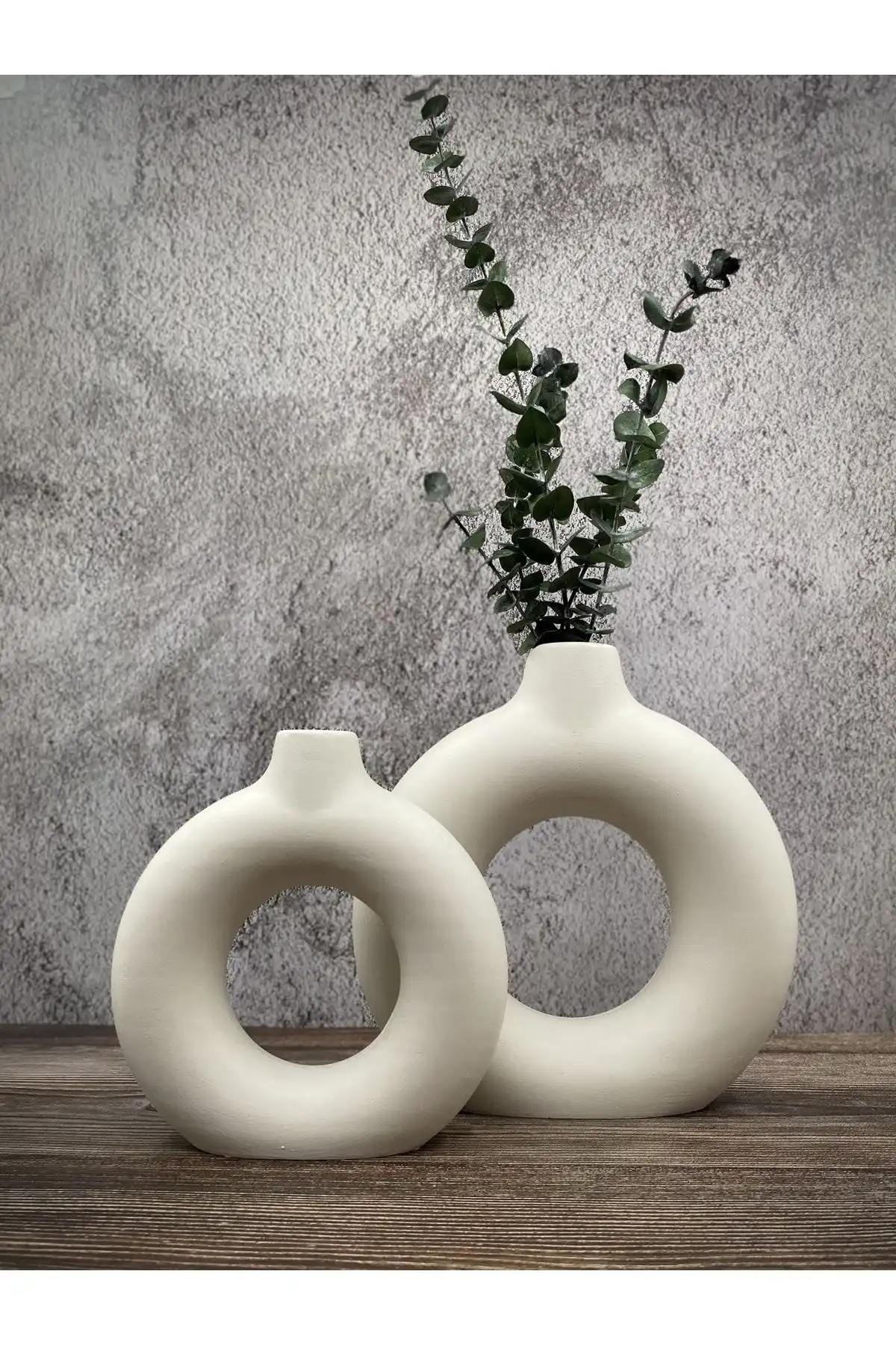 Ceres Art Design 2'li Halka Vazo Set: Modern ve Şık Ev Dekorasyonu İçin İdeal Seçenekler