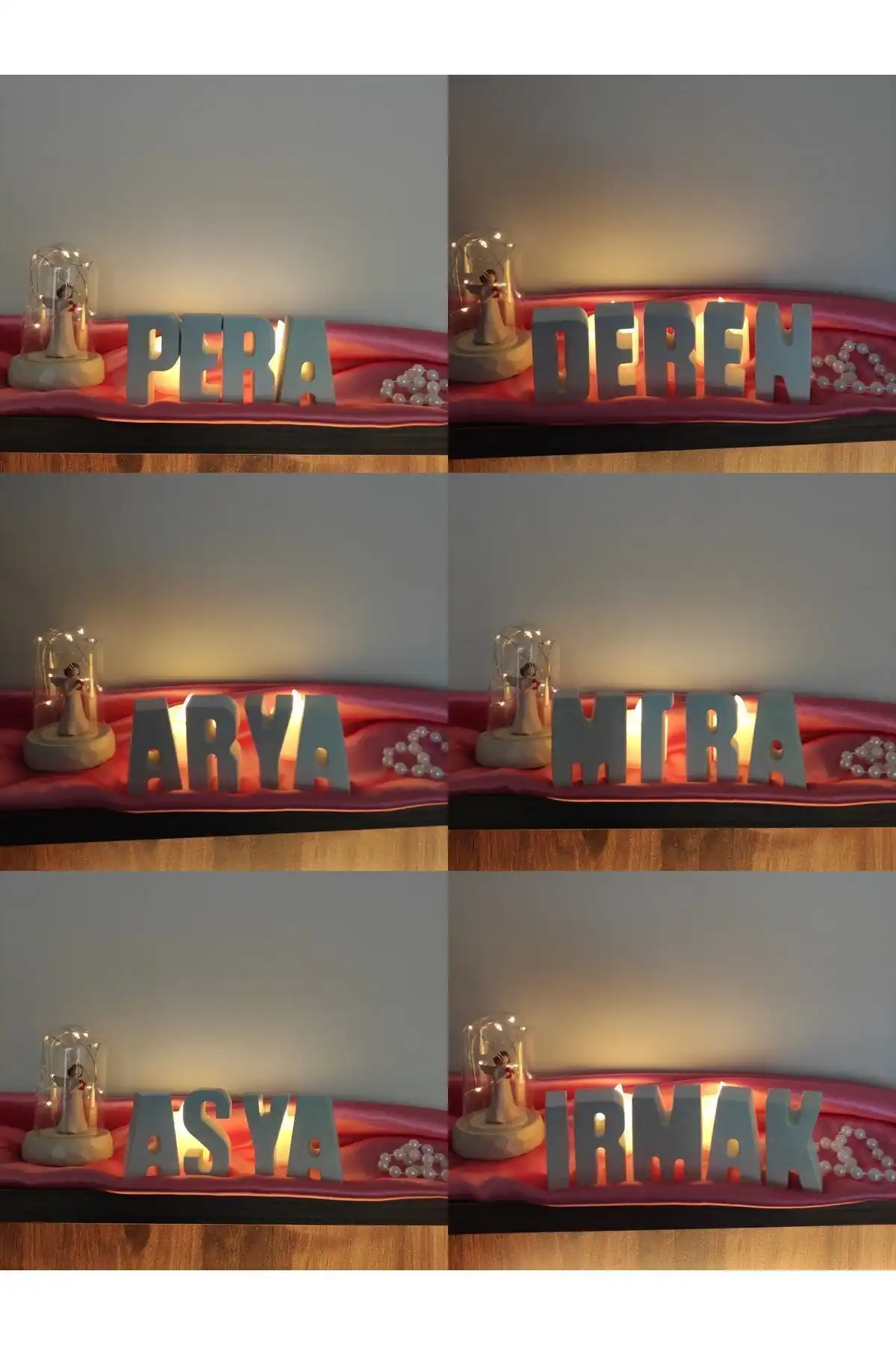 Kişiselleştirilmiş İrma Home Art Kız ve Erkek Çocuk Odası Biblo Alternatifleri