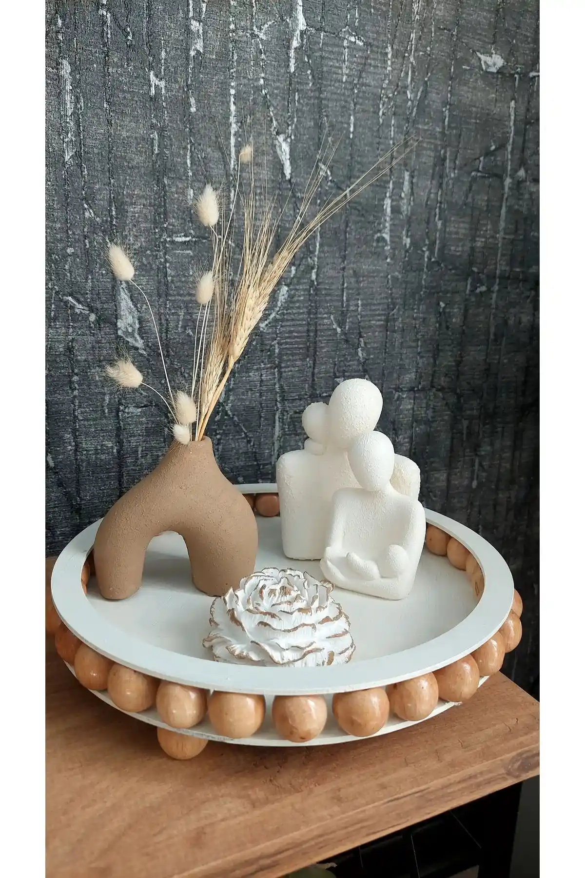 Mervebarış Dekoratif Minimal Vazolu Aile Seti: Zarif Tasarımlar İçin İdeal Seçim