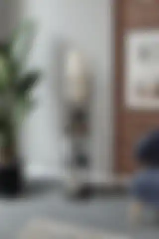 Messer Dekoratif Raflı Lambader: Modern İç Mekanlar İçin Şık Aydınlatma Çözümü