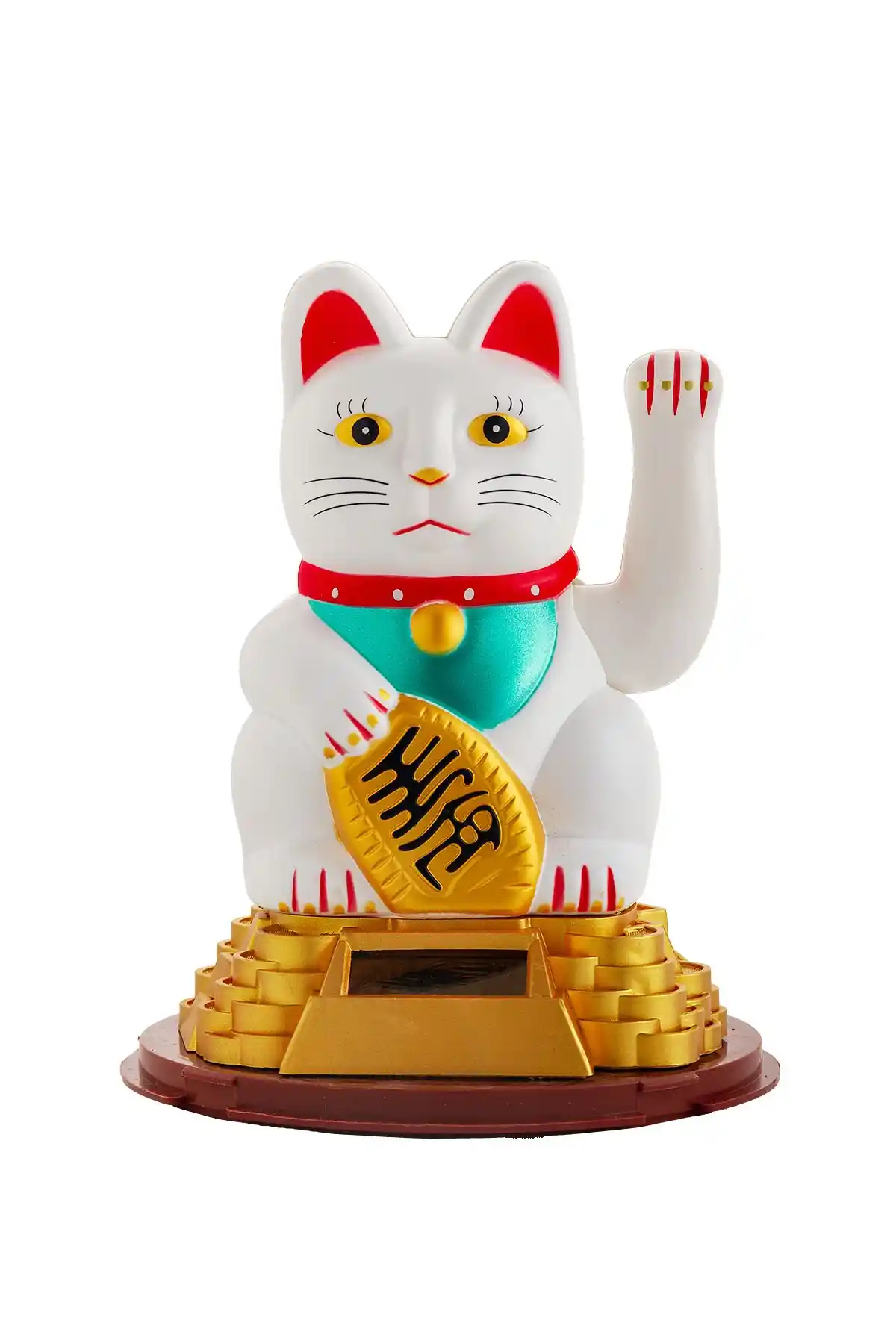 Modern Şans Kedisi LUCKY CAT: Güneş Enerjili Sallanan Patiyle Mutluluğu Yakalayın