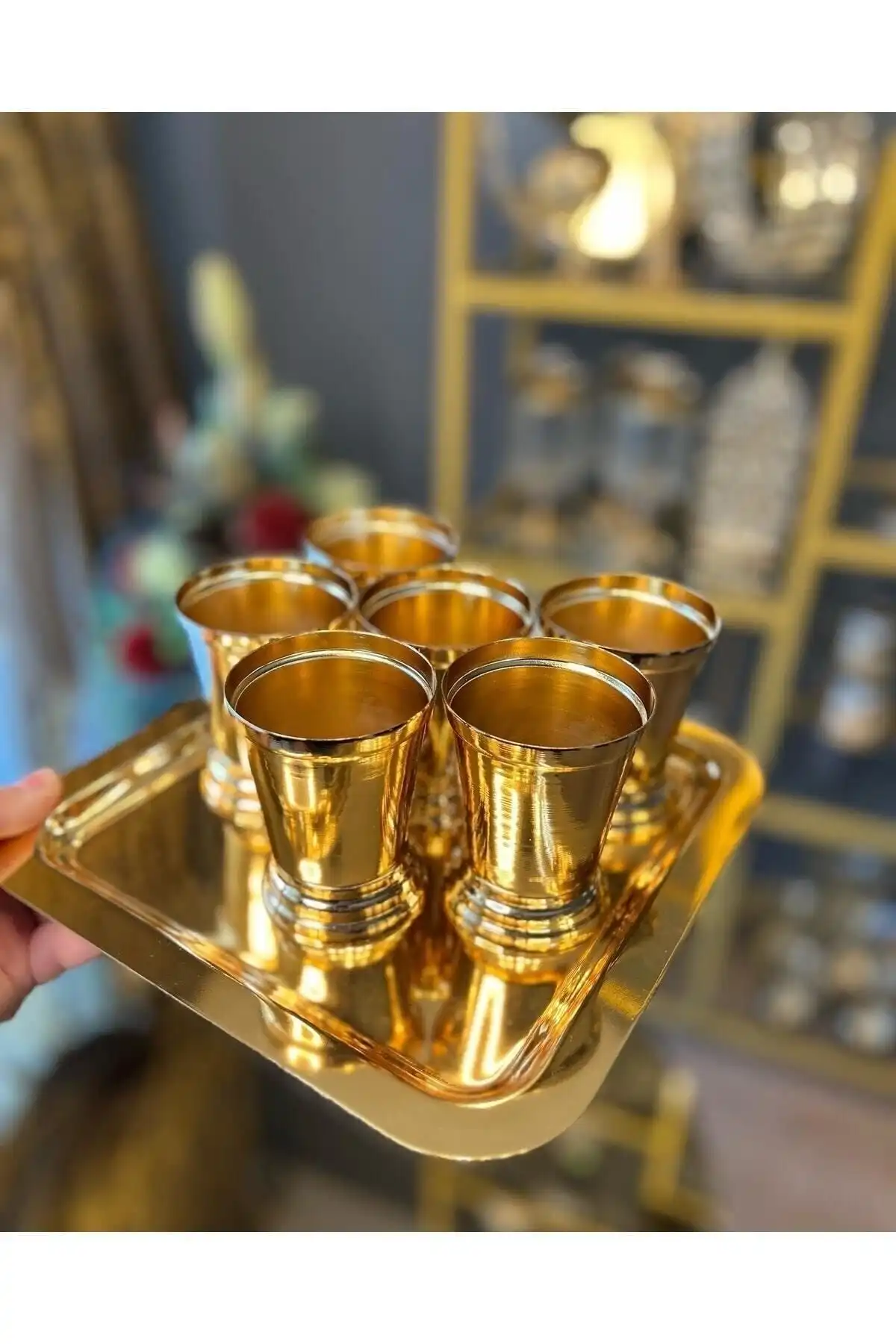 GÜLHOME Ara Gül Kovası Seti: Şık ve Kullanışlı 6'lı Metal Kova Seti