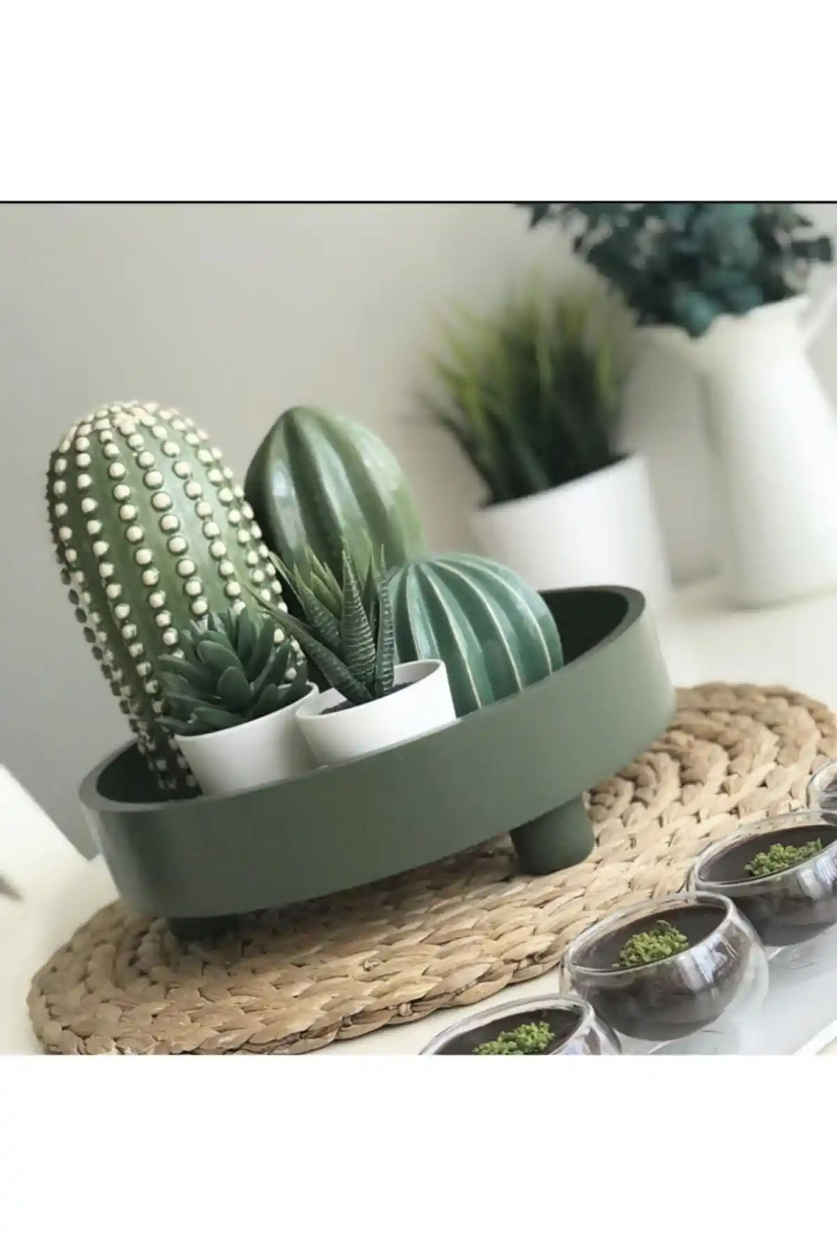 Kokosh Home 3 Lü Dekoratif Kaktüs ile Yaşam Alanlarınızı Renklendirin
