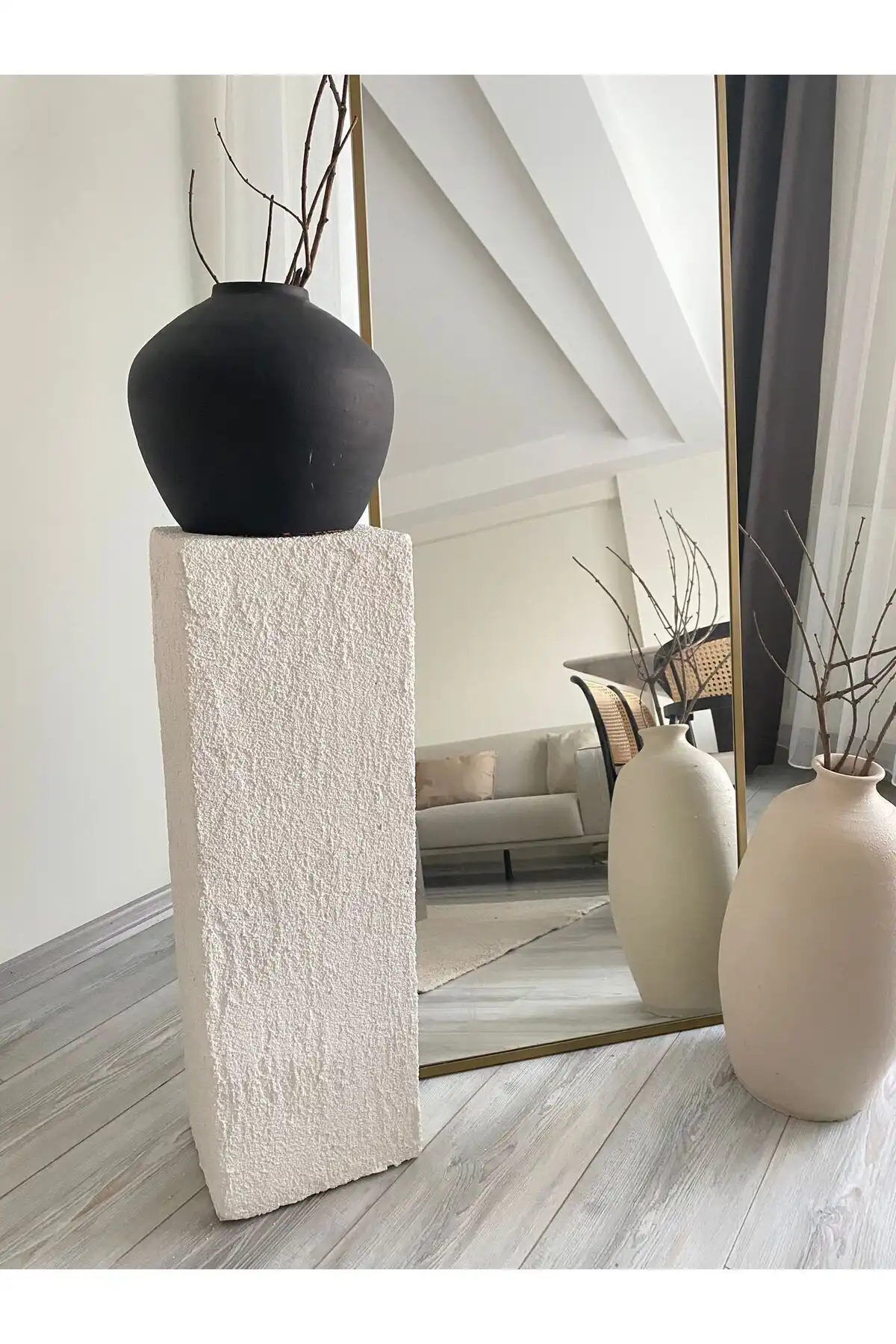 MY HOME DECORATION 80 CM Dekoratif Sütun ile İskandinav Tarzı Evinizi Güzelleştirin