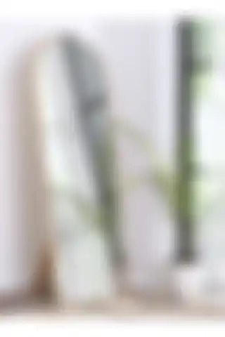 Nysamo Safir Meşe Ayaklı Antre Koridor Duvar Aynası ile Şıklığı Yakalayın