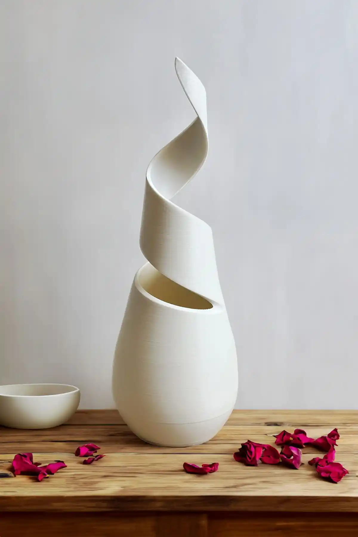 Printartz Plastik Sarmal Vazo: Estetik ve Fonksiyonelliği Bir Arada Sunuyor