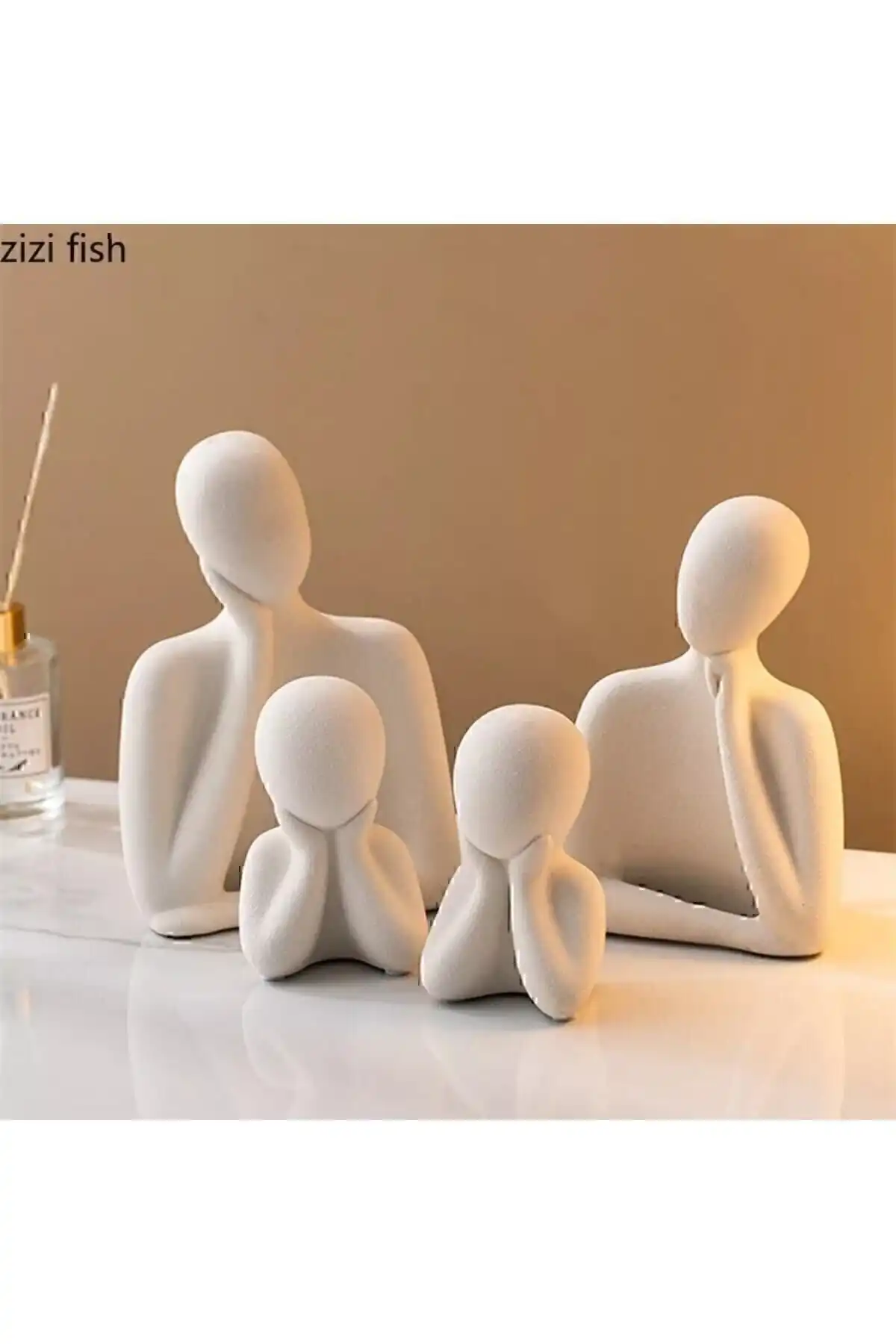 Zenart Minima Art Studio Dekoratif İki Çocuklu Aile Biblosu ile Modern Dokunuş