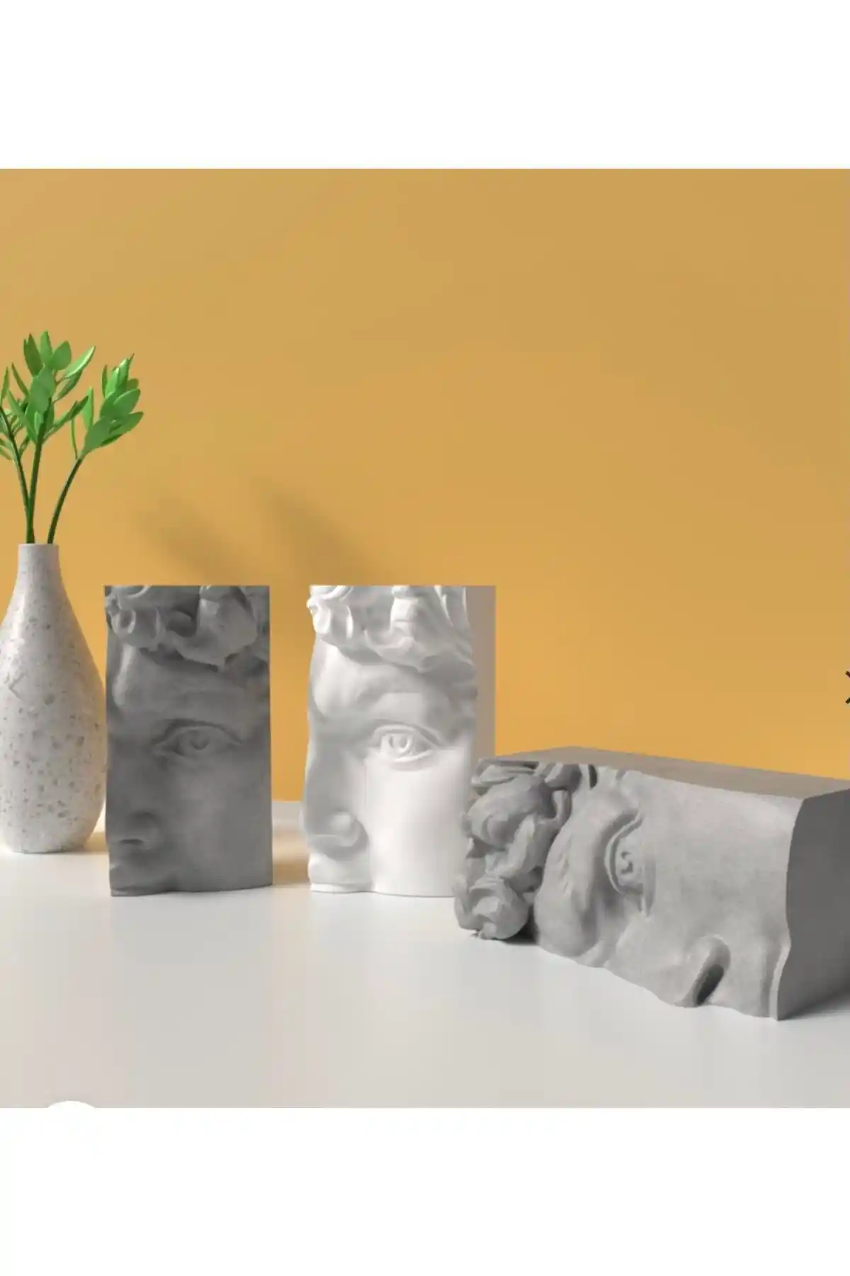 Kaktüsbutik İskandinav Tarzı Betondan Yapılmış Dekoratif Heykel Aksesuarı