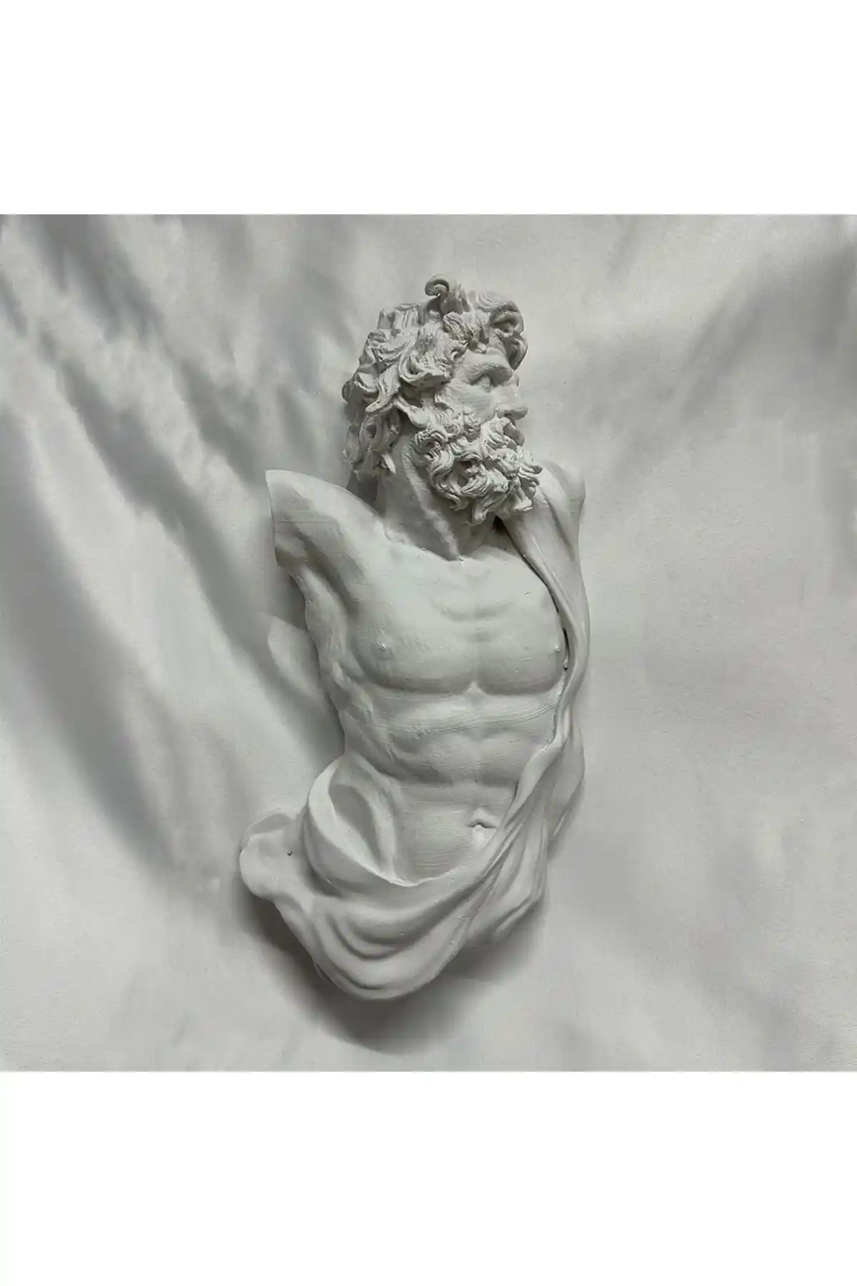 LUNA DİZAYN Poseidon Dekoratif Duvar Heykel Büst ile Estetik Mekanlar Yaratın