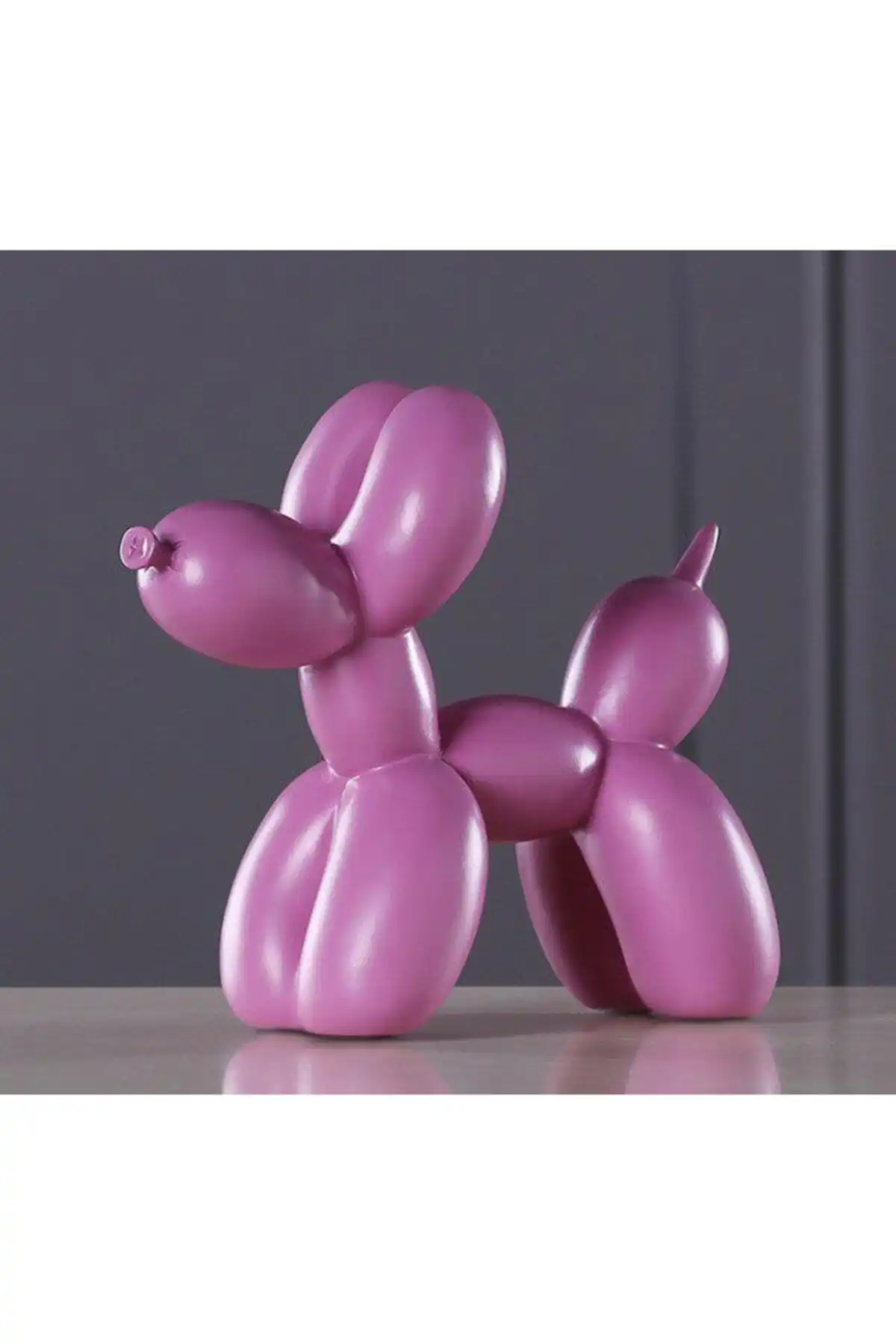 CajuArt Pembe Modern Balon Köpek Biblo: Ev Dekorasyonunu Canlandırın