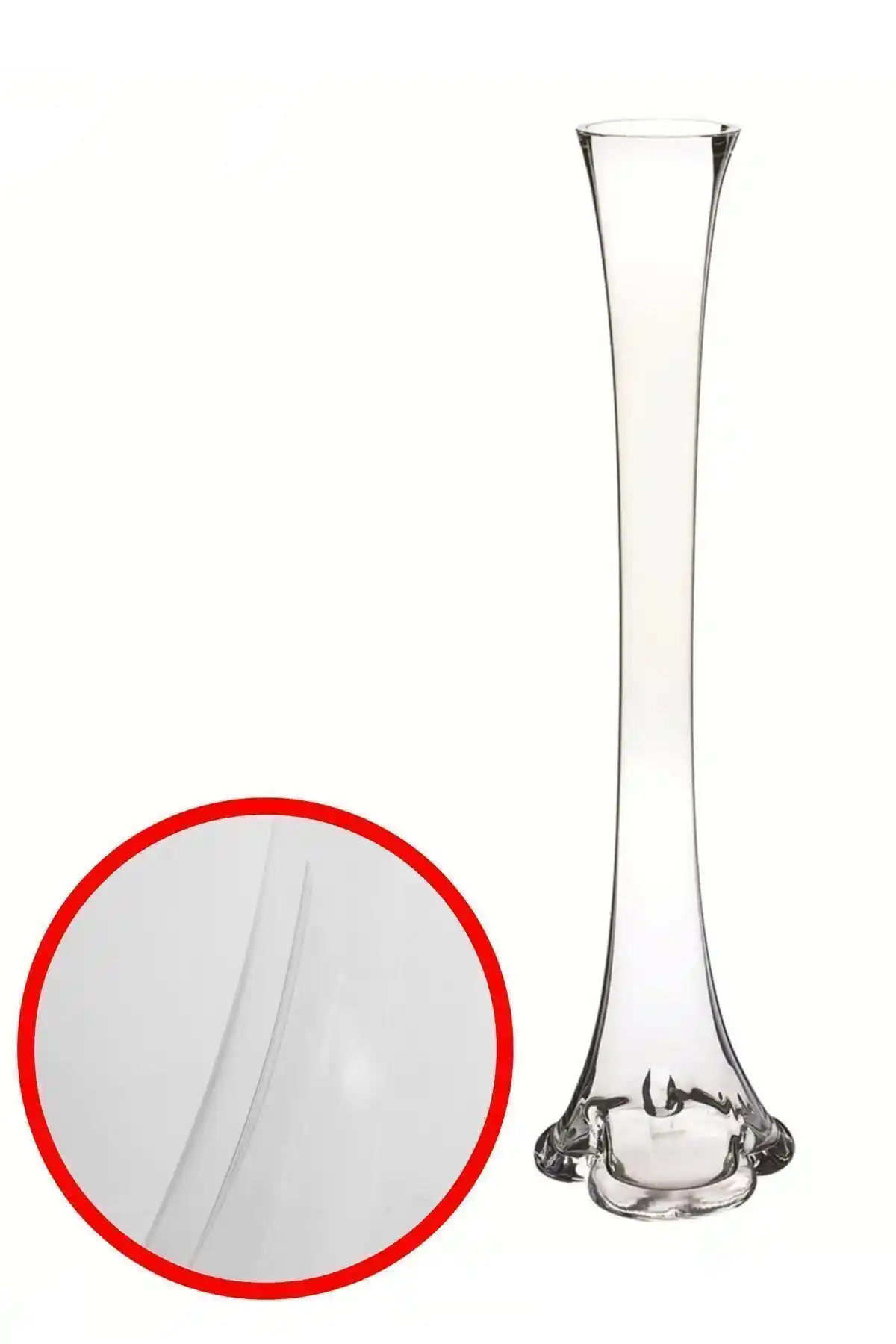 Lilac Home 40 cm Outlet Fil Ayağı Cam Vazosu ile Modern Dekorasyon Fırsatları