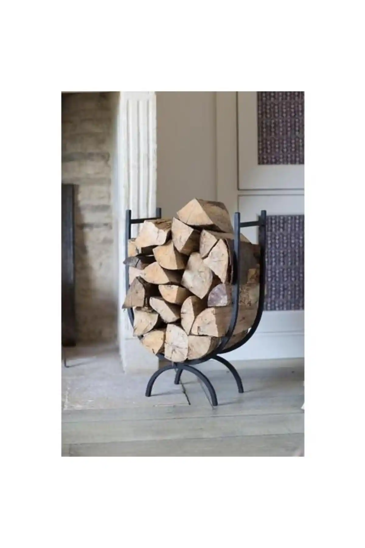 Mavienerji Dekoratif Metal Şömine Odunluğu ile Modern Yaşam Alanlarına Şıklık Katın