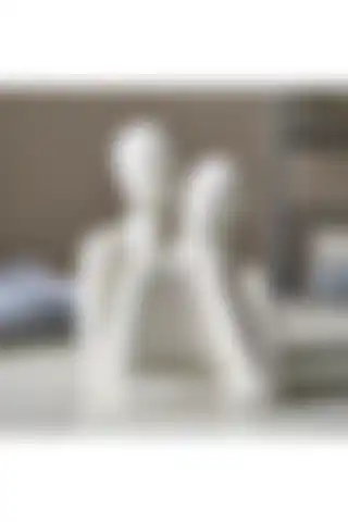 ZENART Dekoratif Çift Obje Biblo Taş Heykel ile Evinize Estetik ve Sıcak Bir Dokunuş Katın