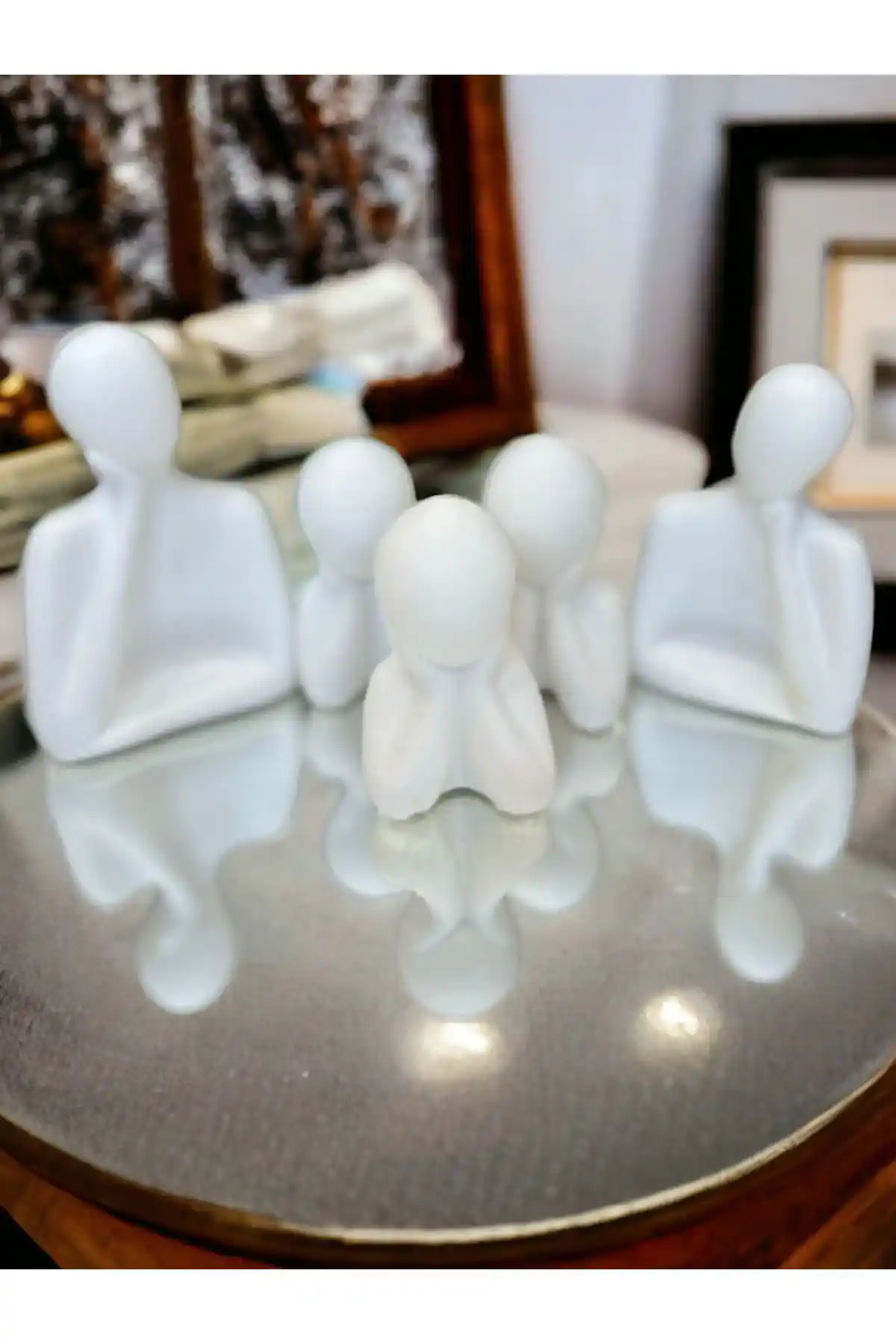 Aymumi Home Dekoratif Üç Çocuklu Aile Obje Biblo Heykel: Estetik ve Dayanıklılık