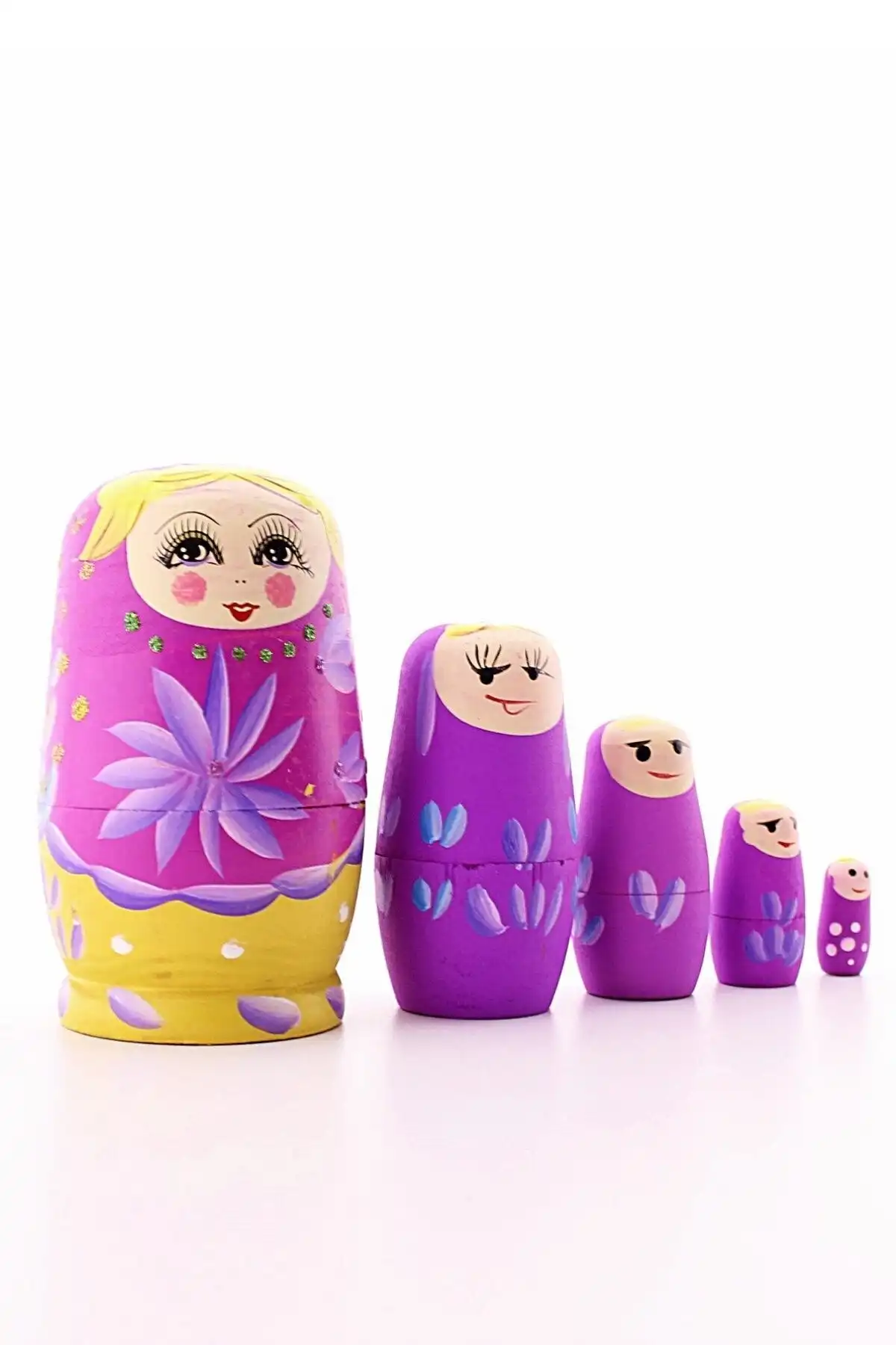 Deco Elit Ahşap Tombul İç İçe Matruşka Bebek Pembe Seti İncelemesi ve Özellikleri