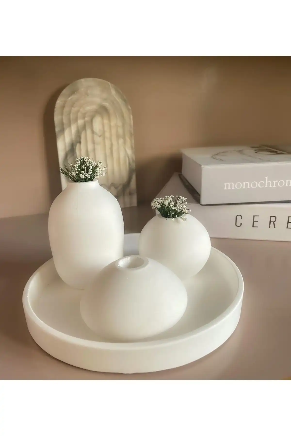 LİNECRAFT 3'lü Minimal Vazo Set: Şık ve İşlevsel Dekorasyon Alternatifi
