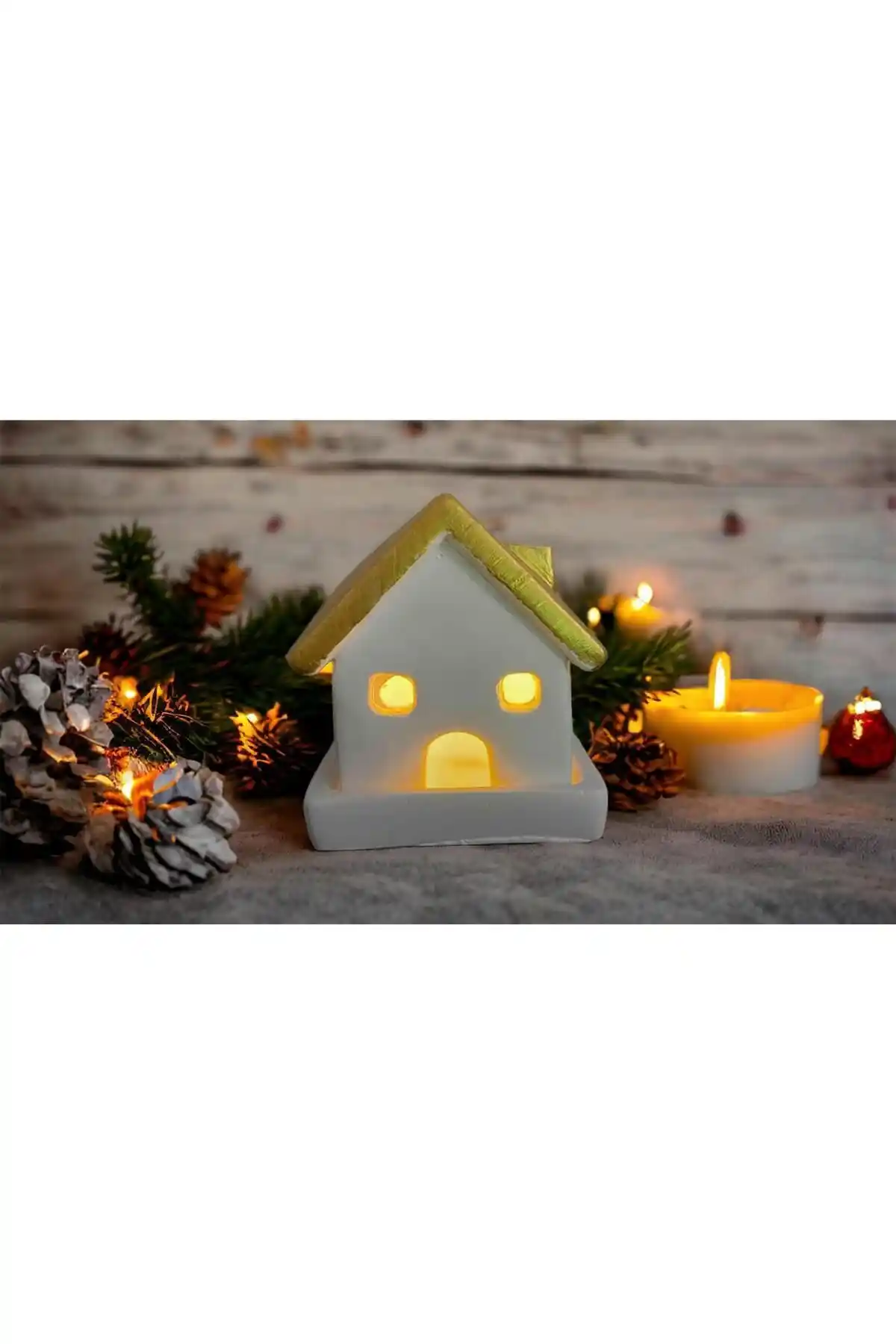 LINECRAFT Dekoratif Ev Gold House Tealiğht Mum: Estetik ve Fonksiyonellik