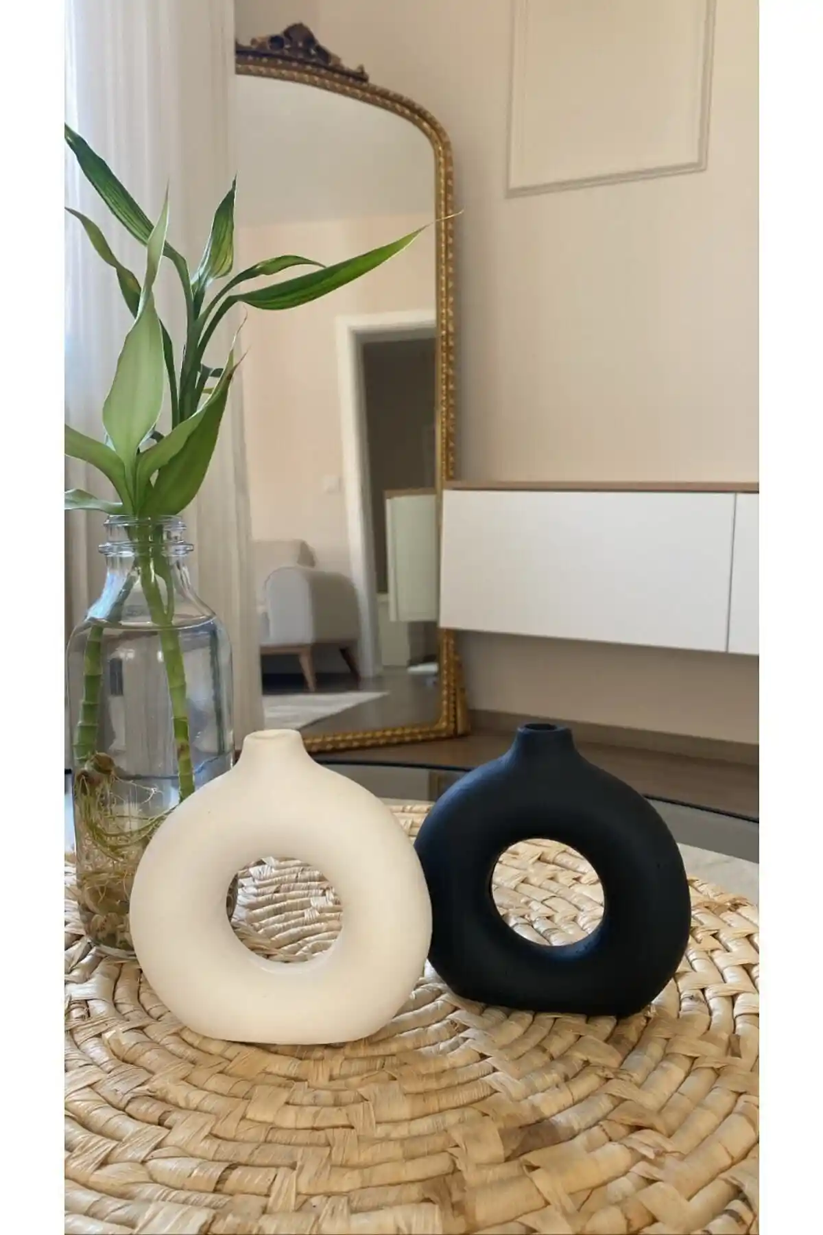 Ogish Minimal Bohem Dekoratif Vazo Seti ile Modern Ev Dekorasyonu Sağlayın