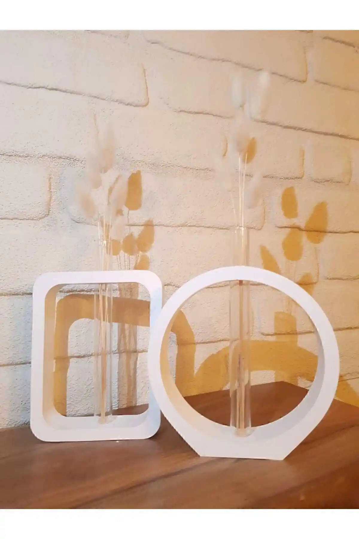 ROSES SHOP Vazo 2'li Set: Şık ve Dayanıklı Bohem Tarzı Dekorasyon