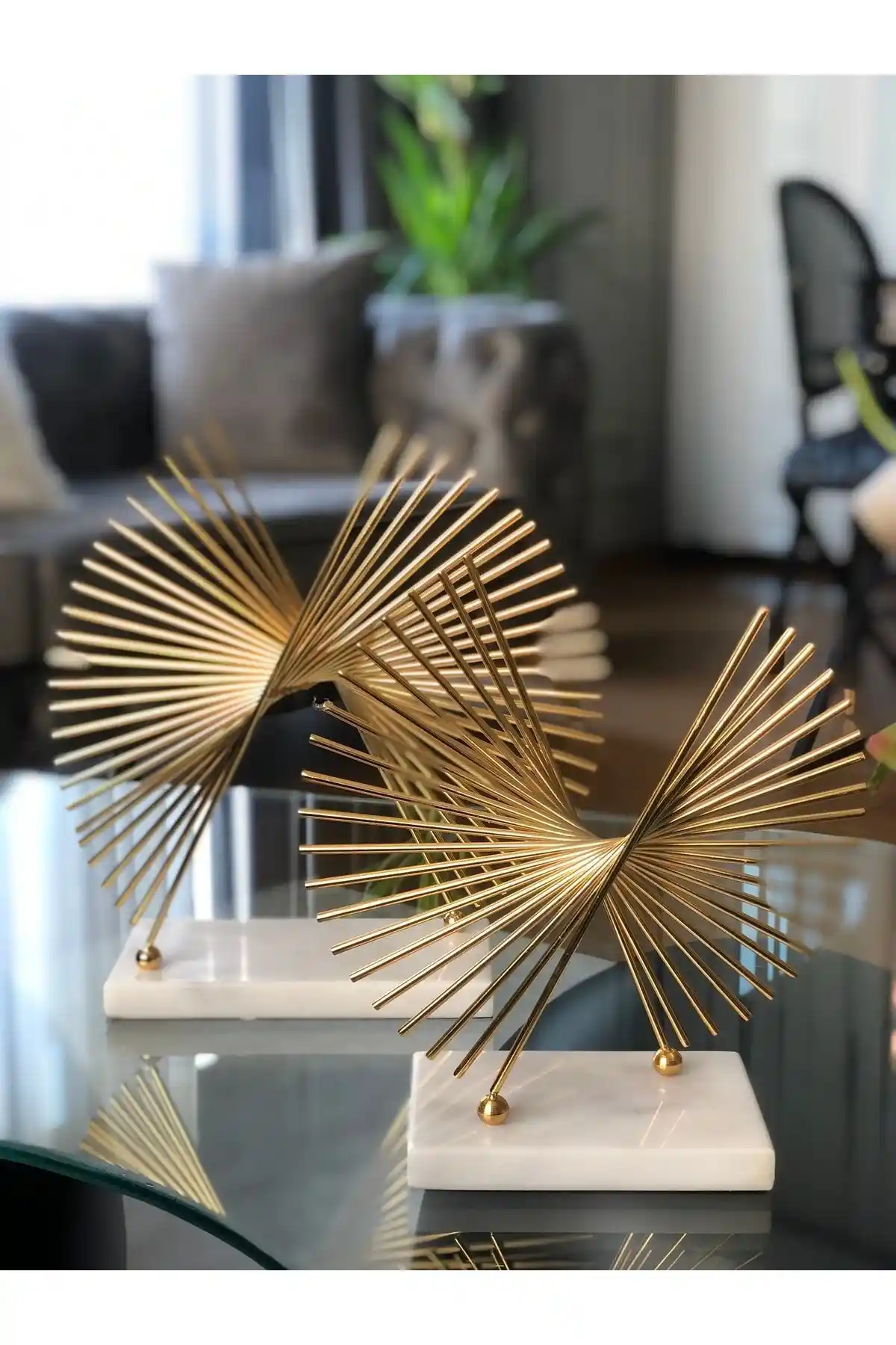 Şık Tasarımı ve Kullanışlılığıyla Hazella Home Gold Kelebek Mermer Obje