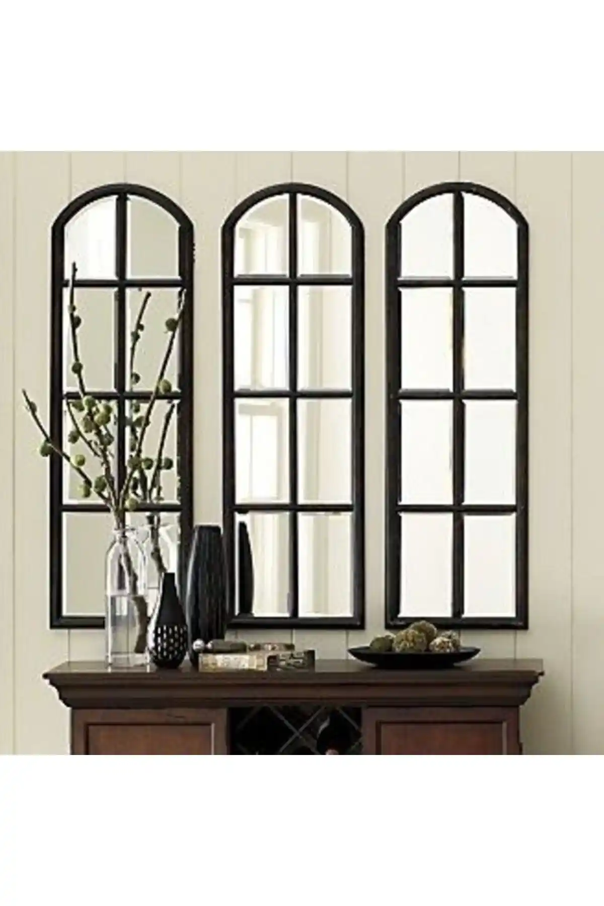 Yalova Design Pleksi Aynalı Siyah MDF 3'lü Duvar Penceresi İncelemesi ve Özellikleri