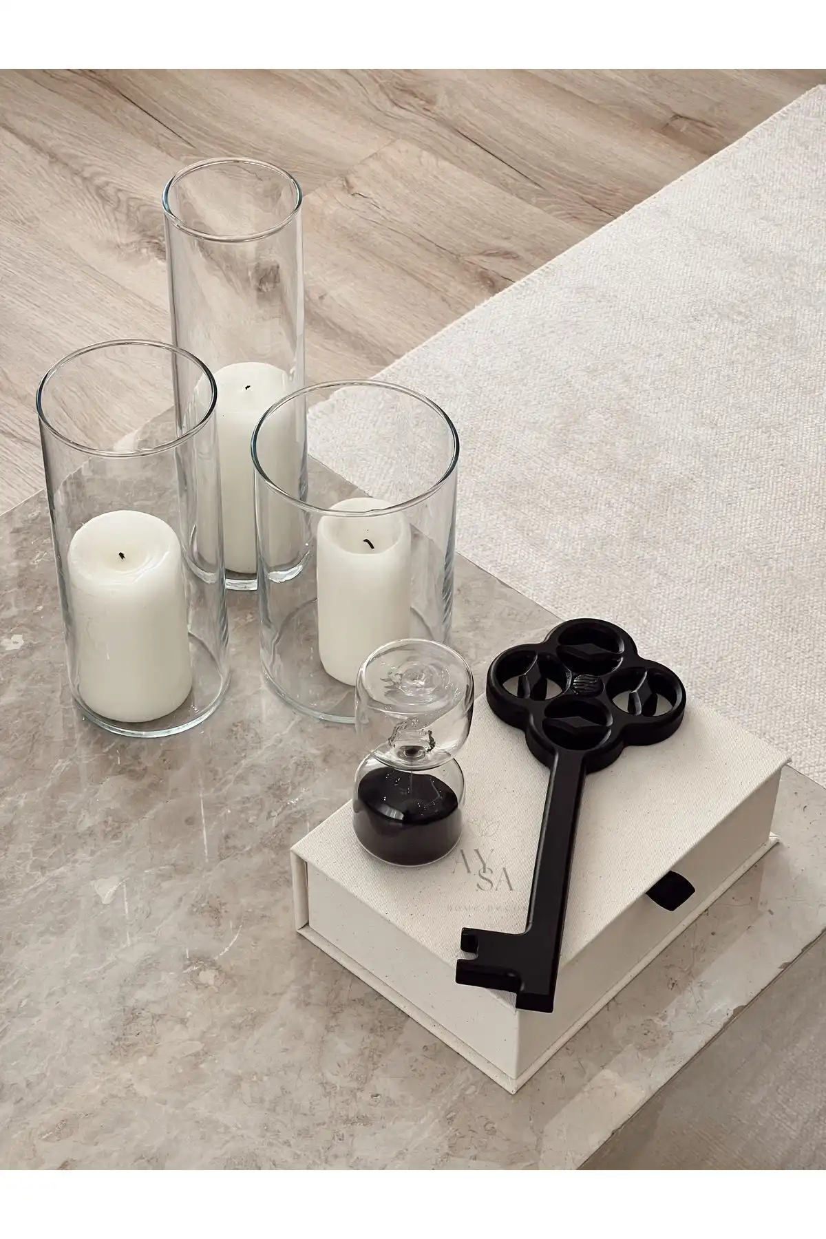 AYSA HOME DECOR Siyah Anahtar Aksesuar Biblosu ile Modern Ev Dekorasyonu