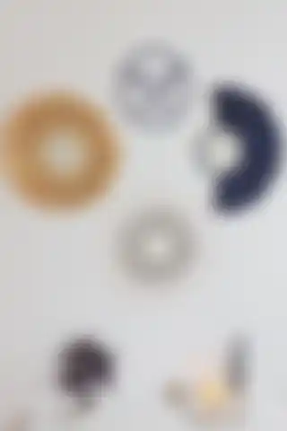 Bubihome Lacivert Rafya ve Bambu Ayna Seti ile Ev Dekorasyonunu Geliştirin