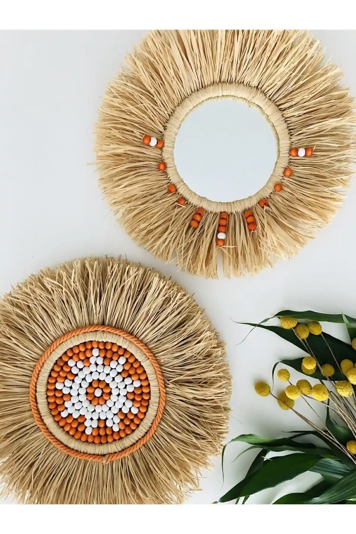 Hasırdukkanii El Yapımı Rafya Duvar Süsü ile Evinizde Şıklık Yaratın