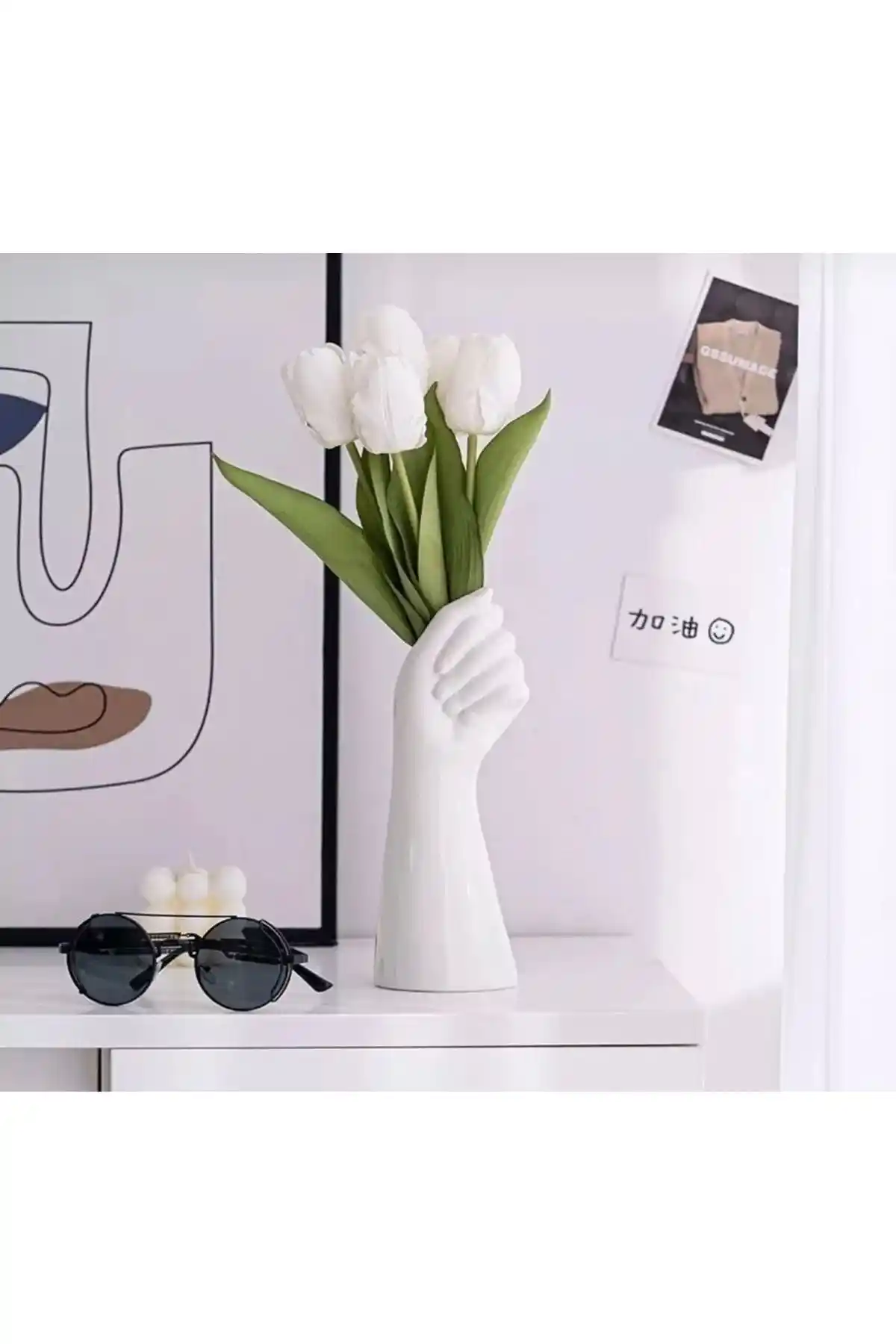 LİNECRAFT İskandinav Soyut Vazo: Şıklık ve İşlevsellik Bir Arada