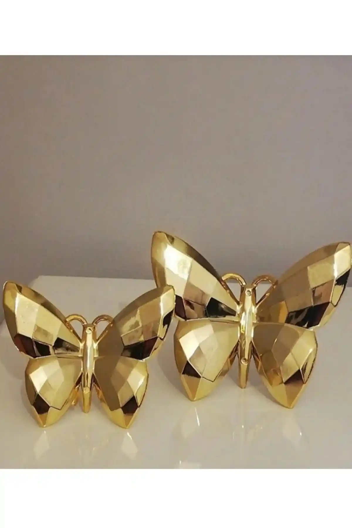 Modern ve Şık METALAY Dekoratif 2'li Kelebek Obje ile Estetik Dokunuş