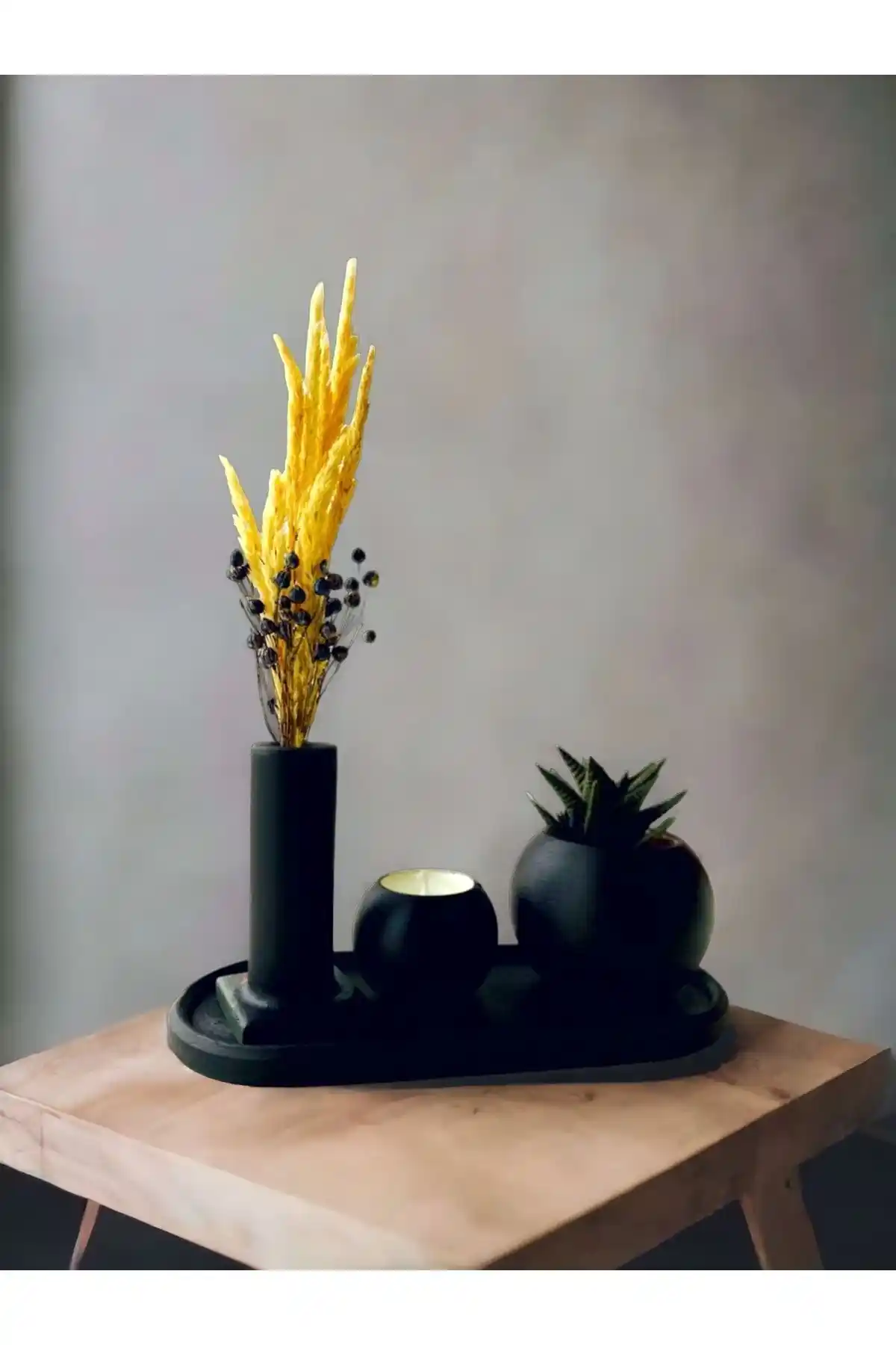 Stonnish Hediyelik Mini Vazo ve Mumluk Seti ile Modern Dekorasyon Fırsatları