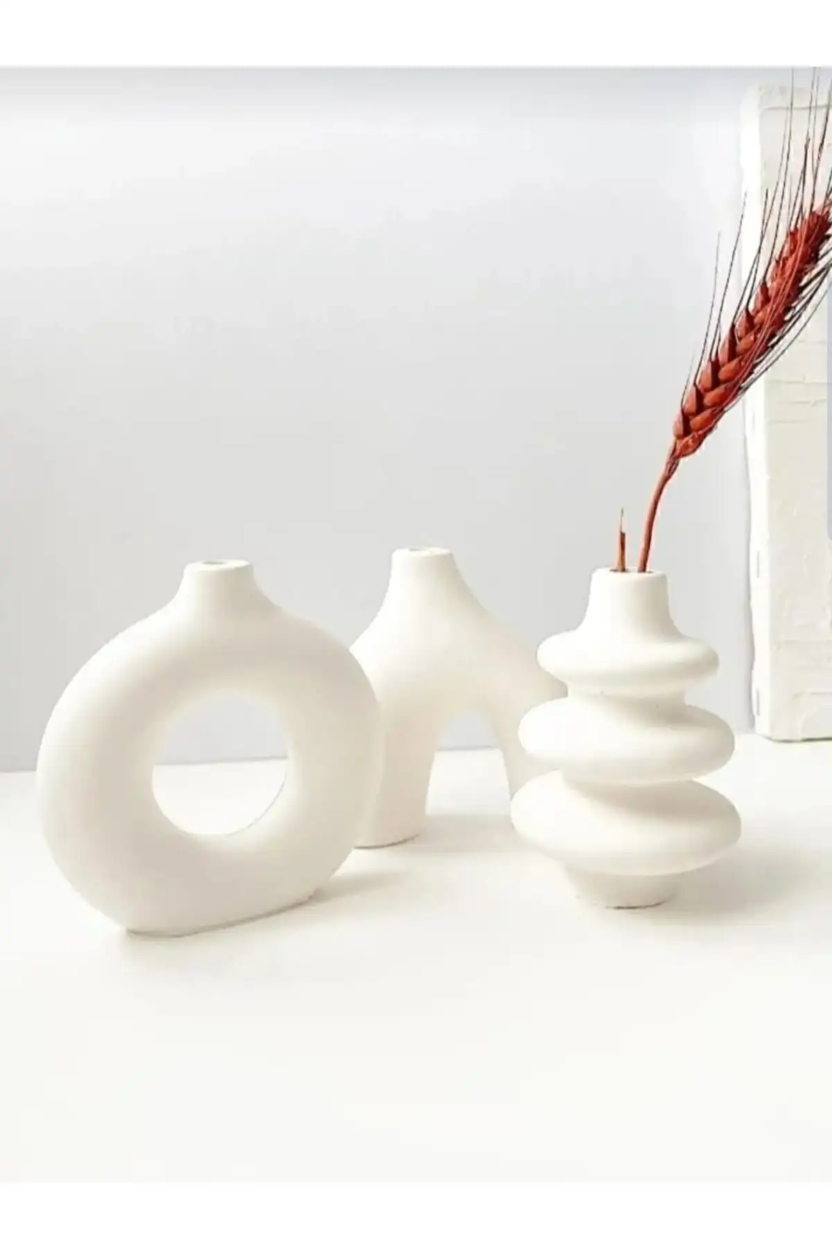 Yaşehome Minimal Vazo Üçlü Seti ile Şık ve Modern Dekorasyon Çözümleri